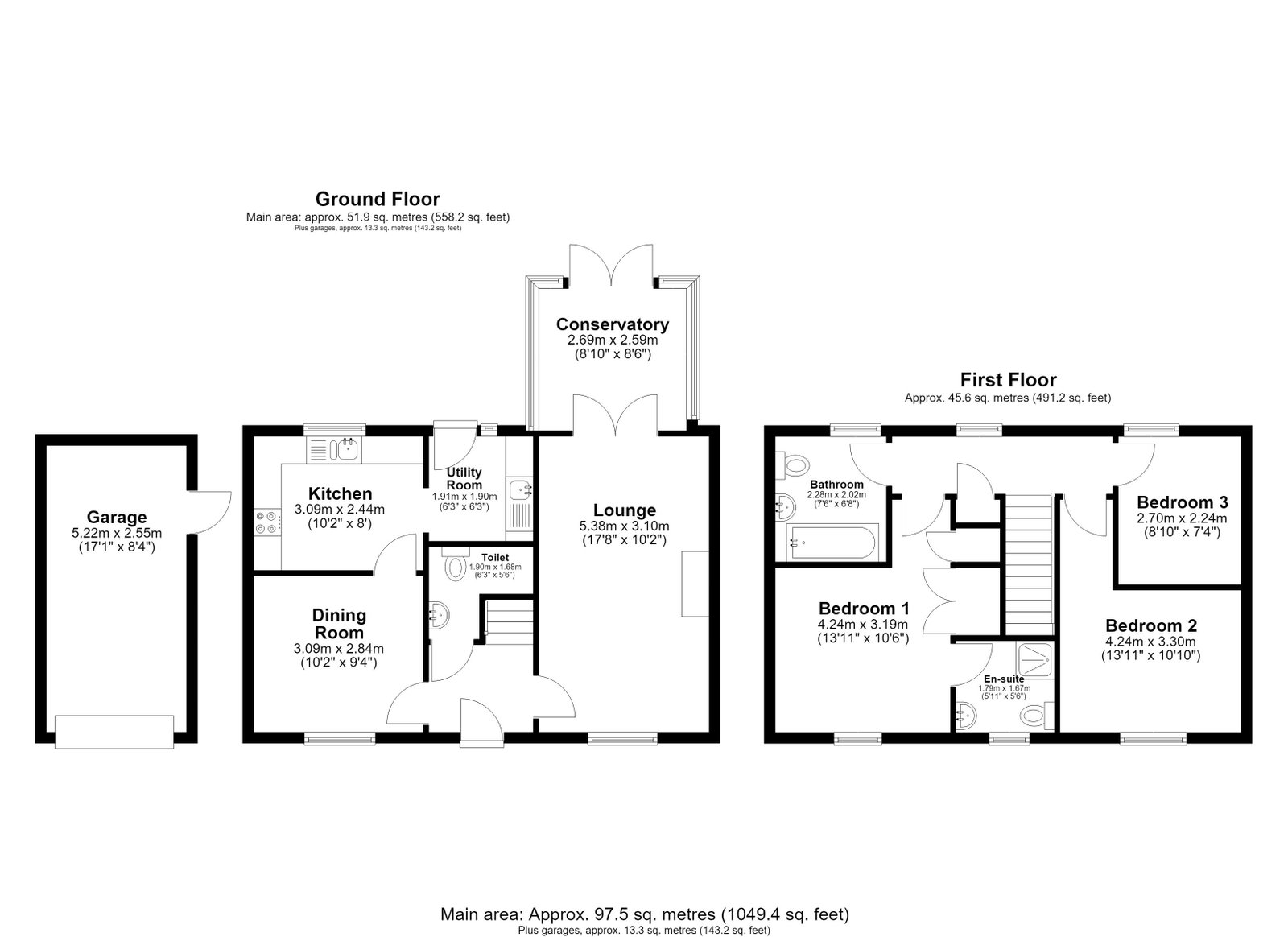 2a, Crawley Road, Bedford floorplan