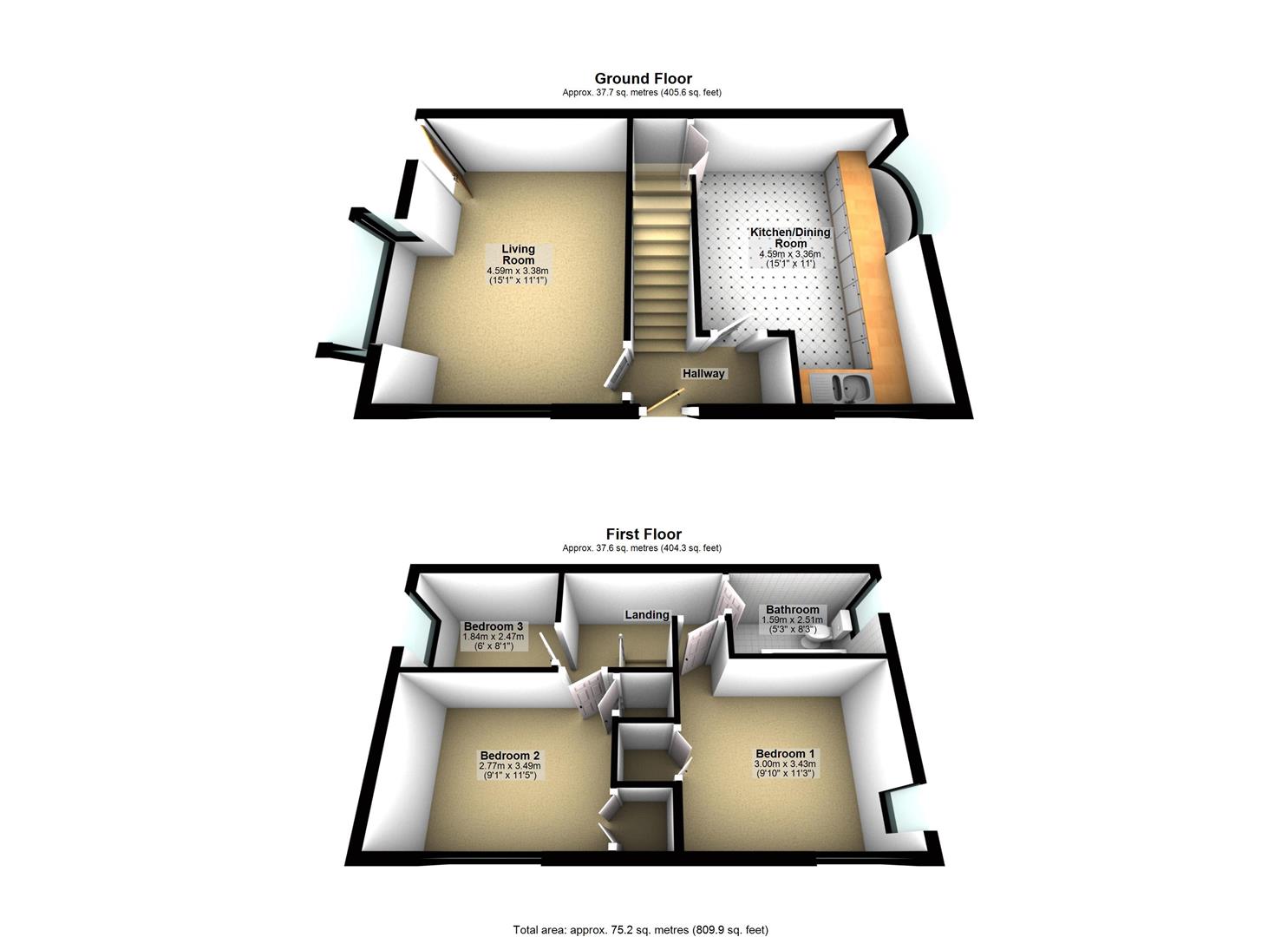 3 Bedrooms Semi-detached house for sale in Saxon Green, Nottingham NG7