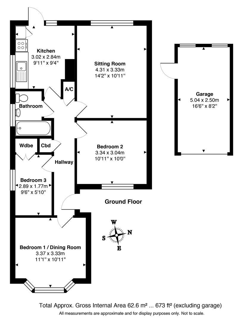 3 Bedrooms Detached bungalow for sale in Envis Way, Fairlands, Guildford GU3