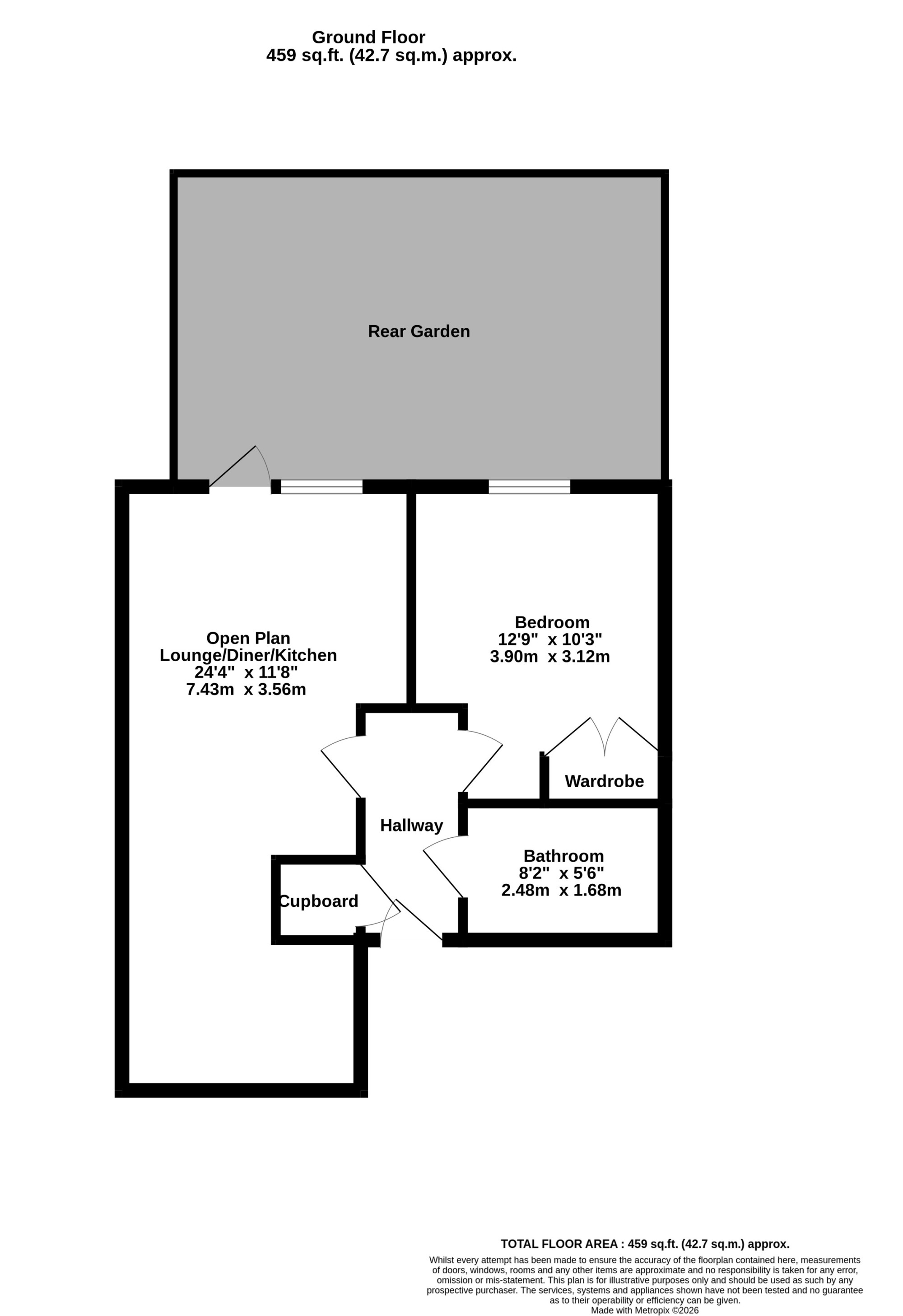 Flat 2, Dawn Court, Bromley floorplan