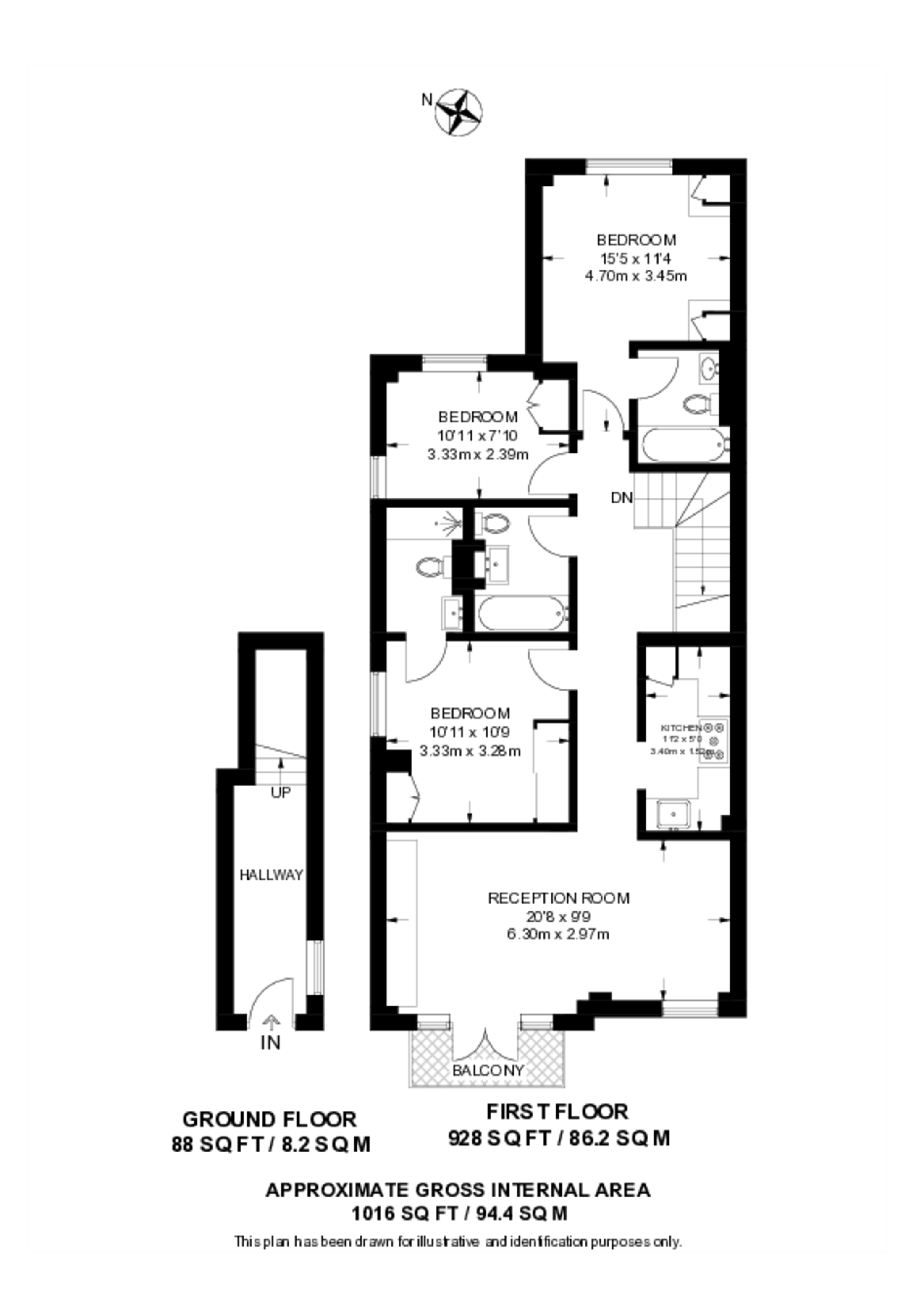 North End Way, Hampstead floorplan