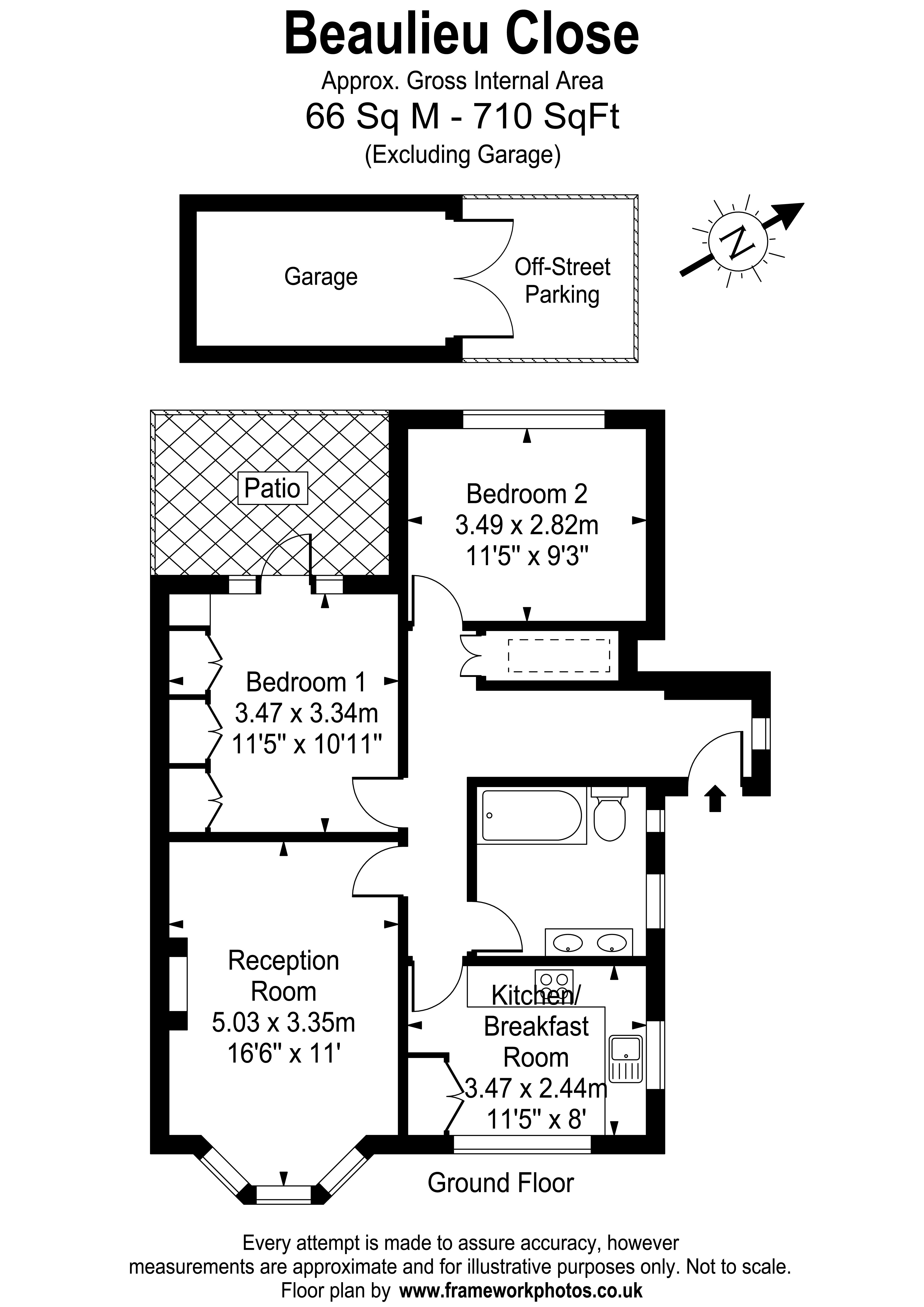 3, Beaulieu Close, East Twickenham floorplan
