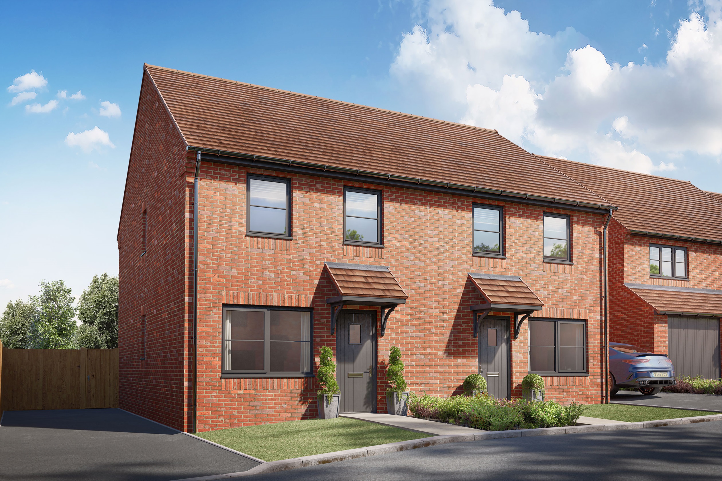 Exterior CGI View Of Our 3 Bed Maidstone Home