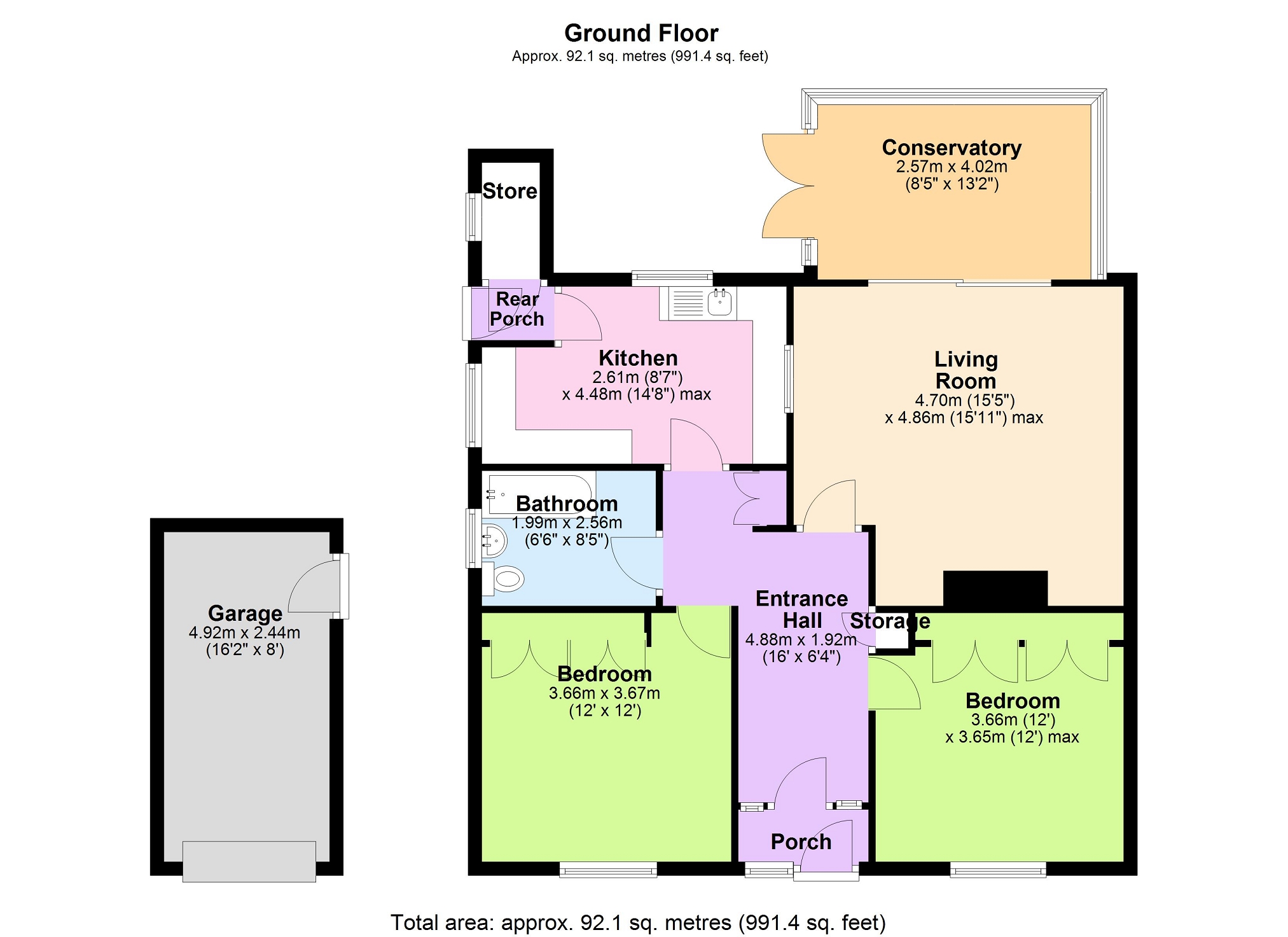 66, Pennine Avenue, Alfreton floorplan