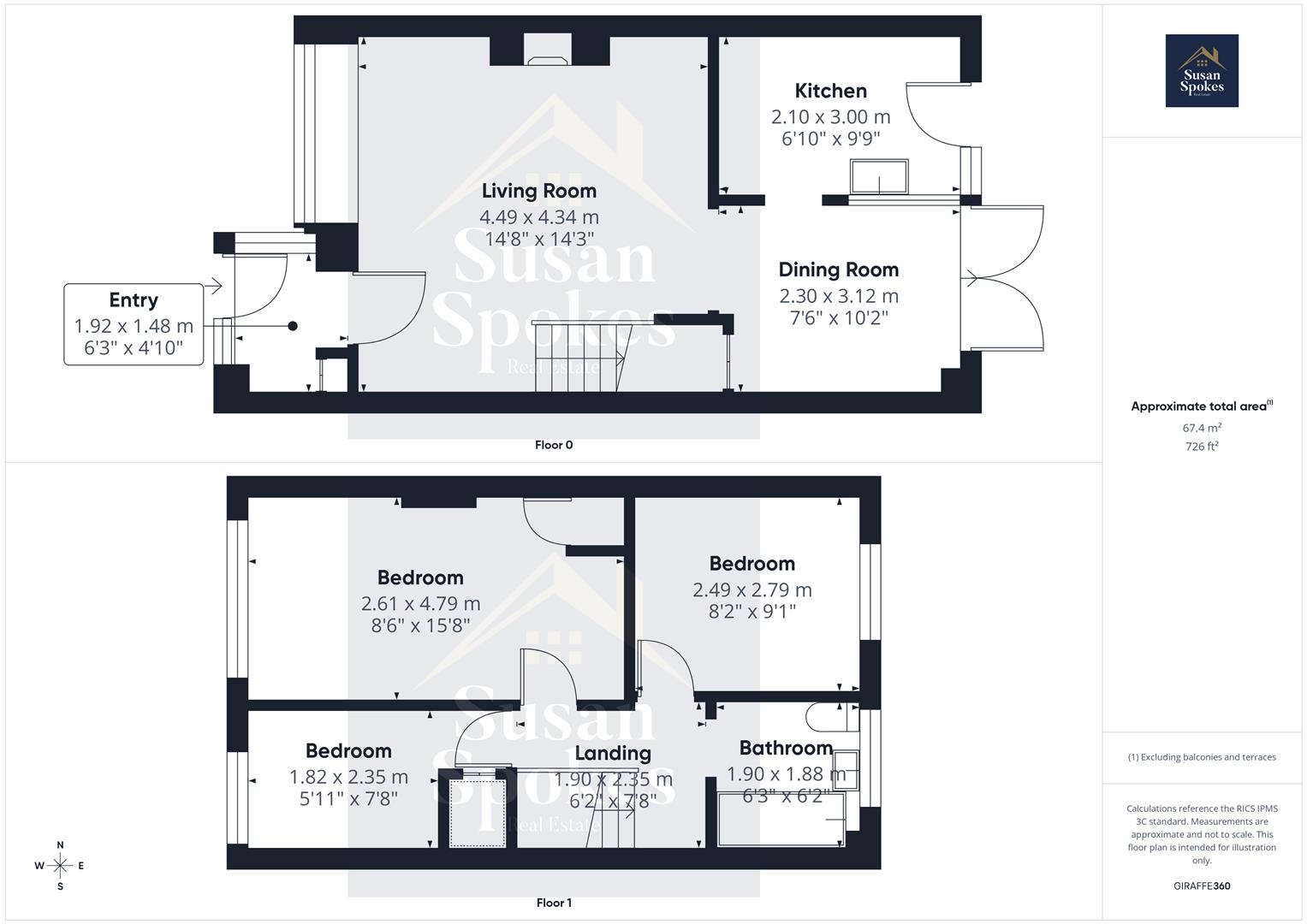 112, Basil Way, South Shields floorplan