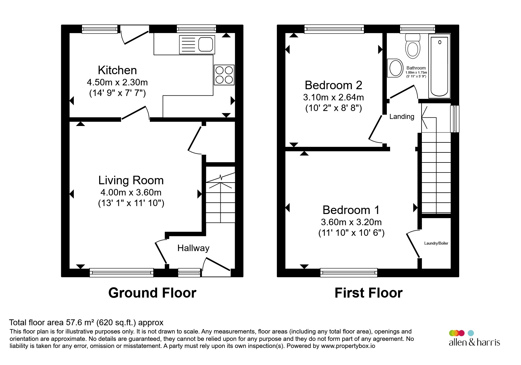 2, Heol Seward, Pontypridd floorplan