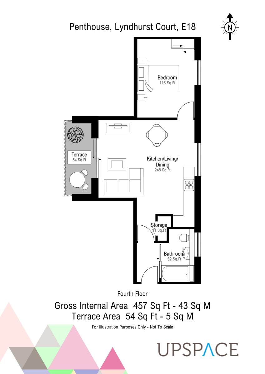 Lyndhurst Court,Flat 25b, Churchfields, London floorplan