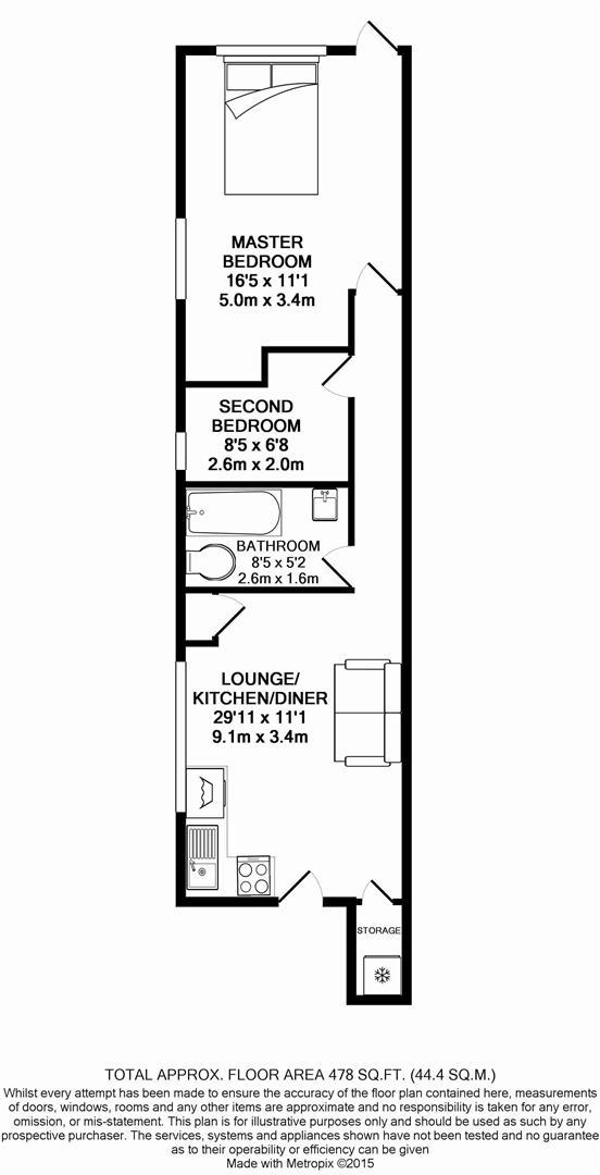 Flat 2, 84, Connaught Road, Cardiff floorplan