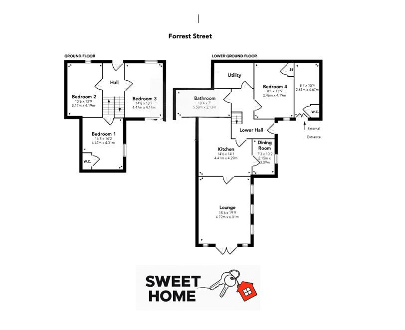 12, Forrest Street, Airdrie floorplan
