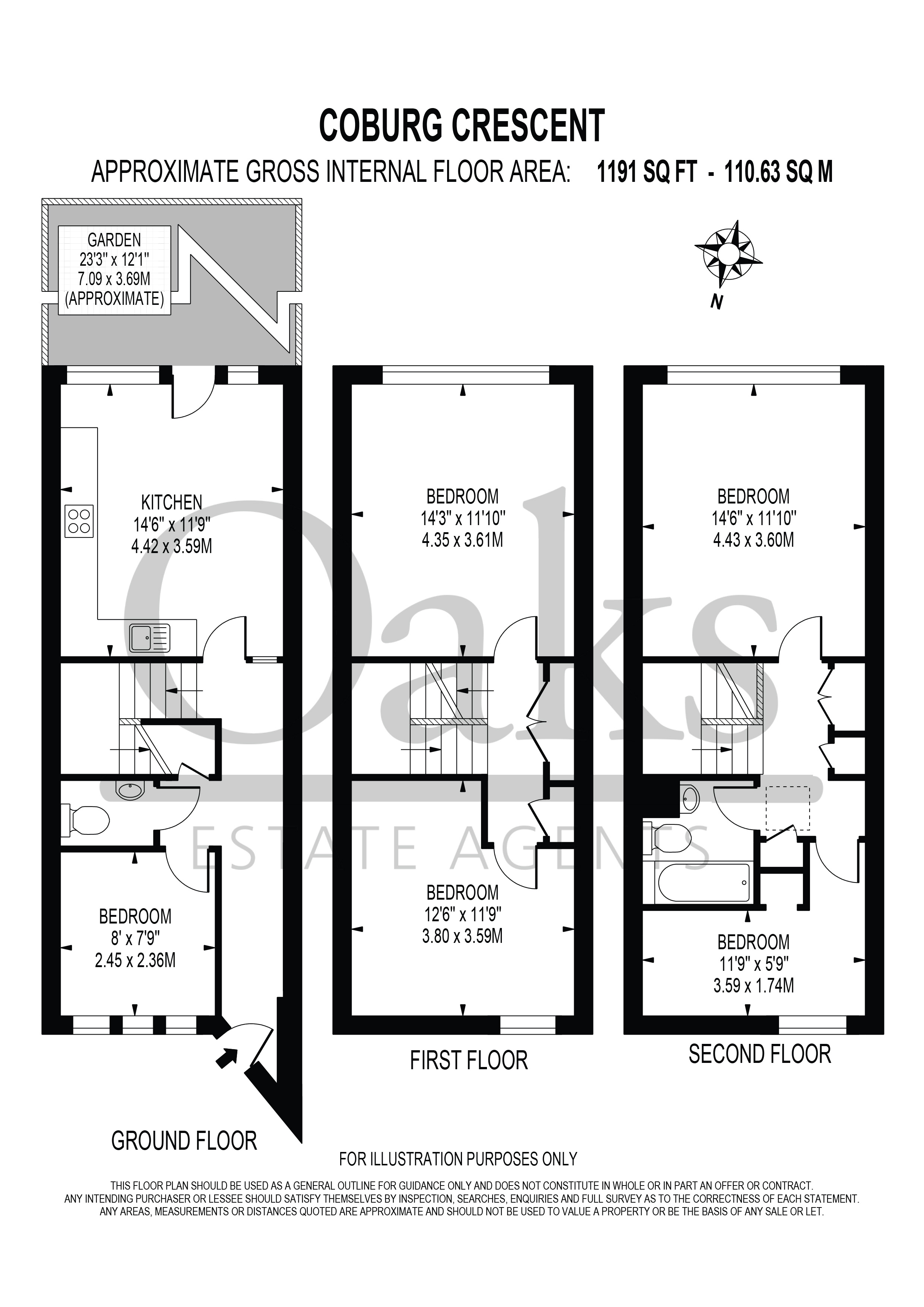 82, Coburg Crescent, London floorplan