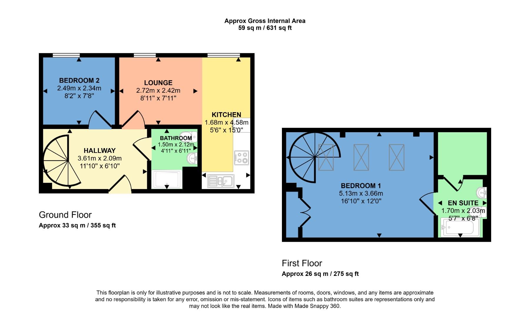 149, Joshua House, Textile Street, Dewsbury floorplan