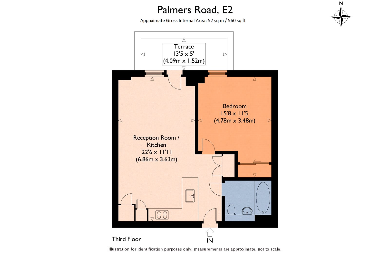 1 Bedrooms Flat for sale in Palmers Road, London E2