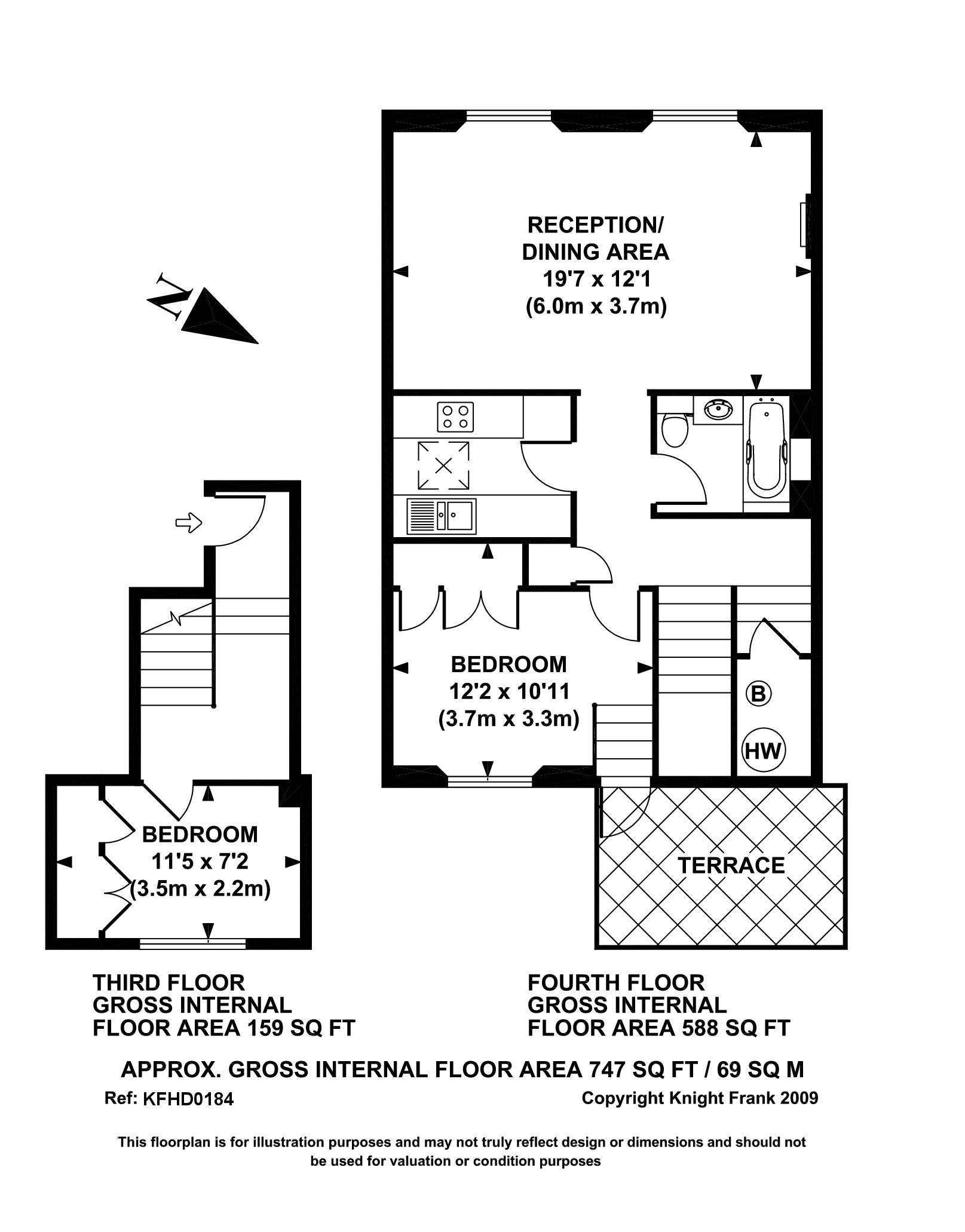 Harcourt Terrace, London floorplan
