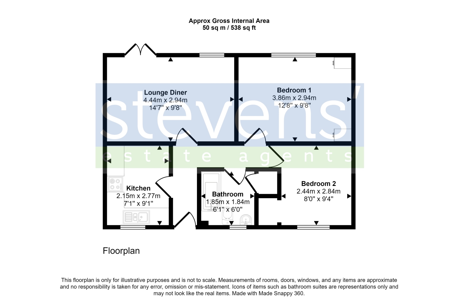 41, The Heathers, Okehampton floorplan