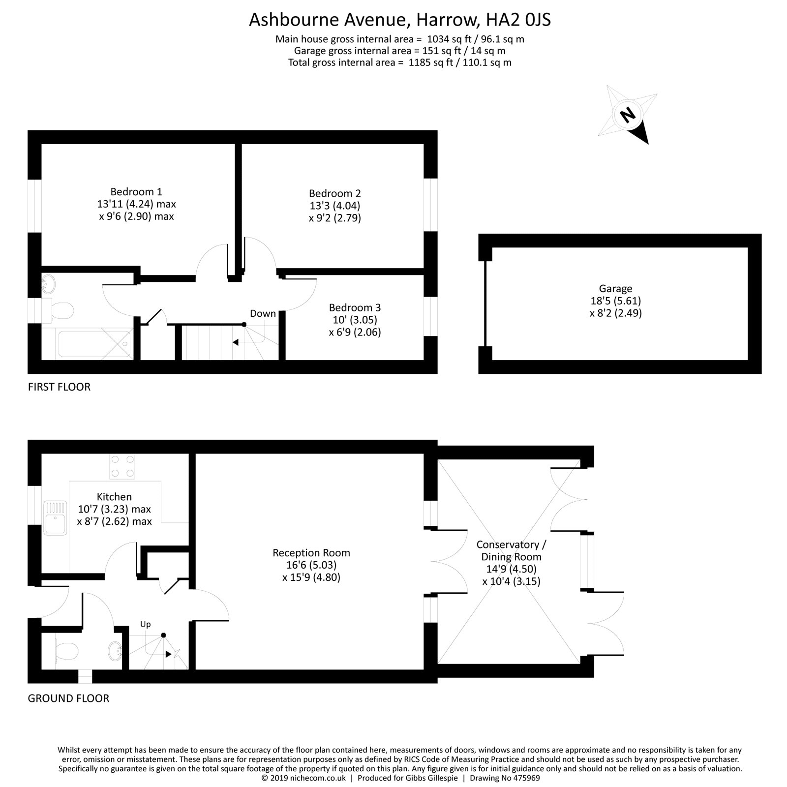 3 Bedrooms Semi-detached house for sale in Ashbourne Avenue, Harrow, Middlesex HA2