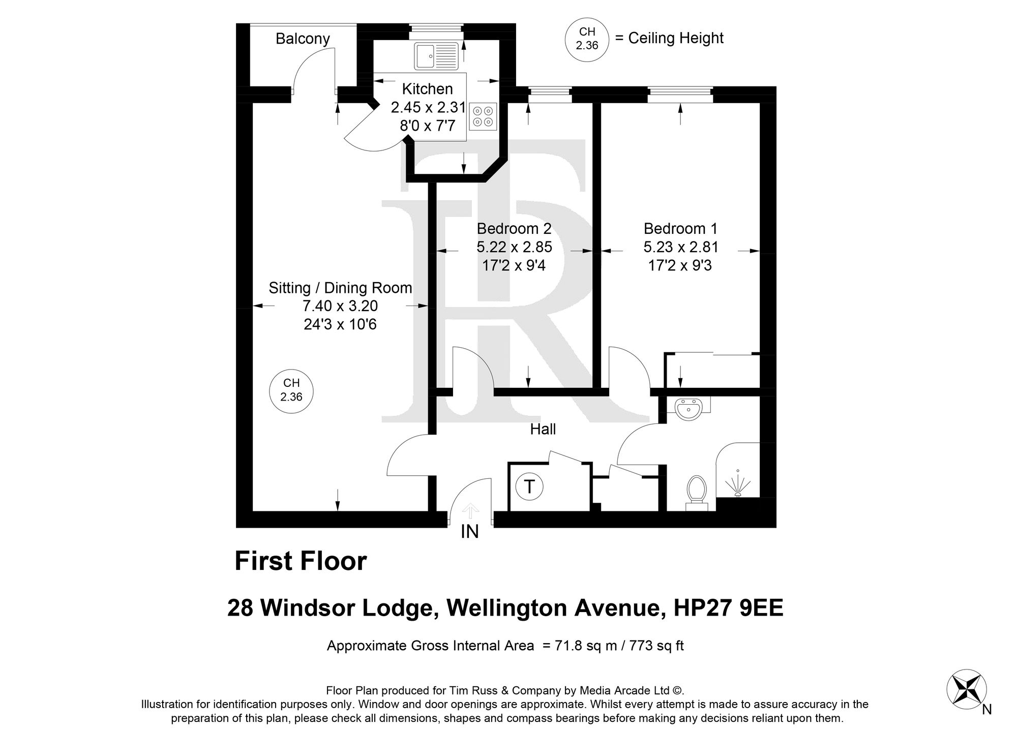 28 Windsor Lodge Wellington Avenue, Princes Risborough floorplan