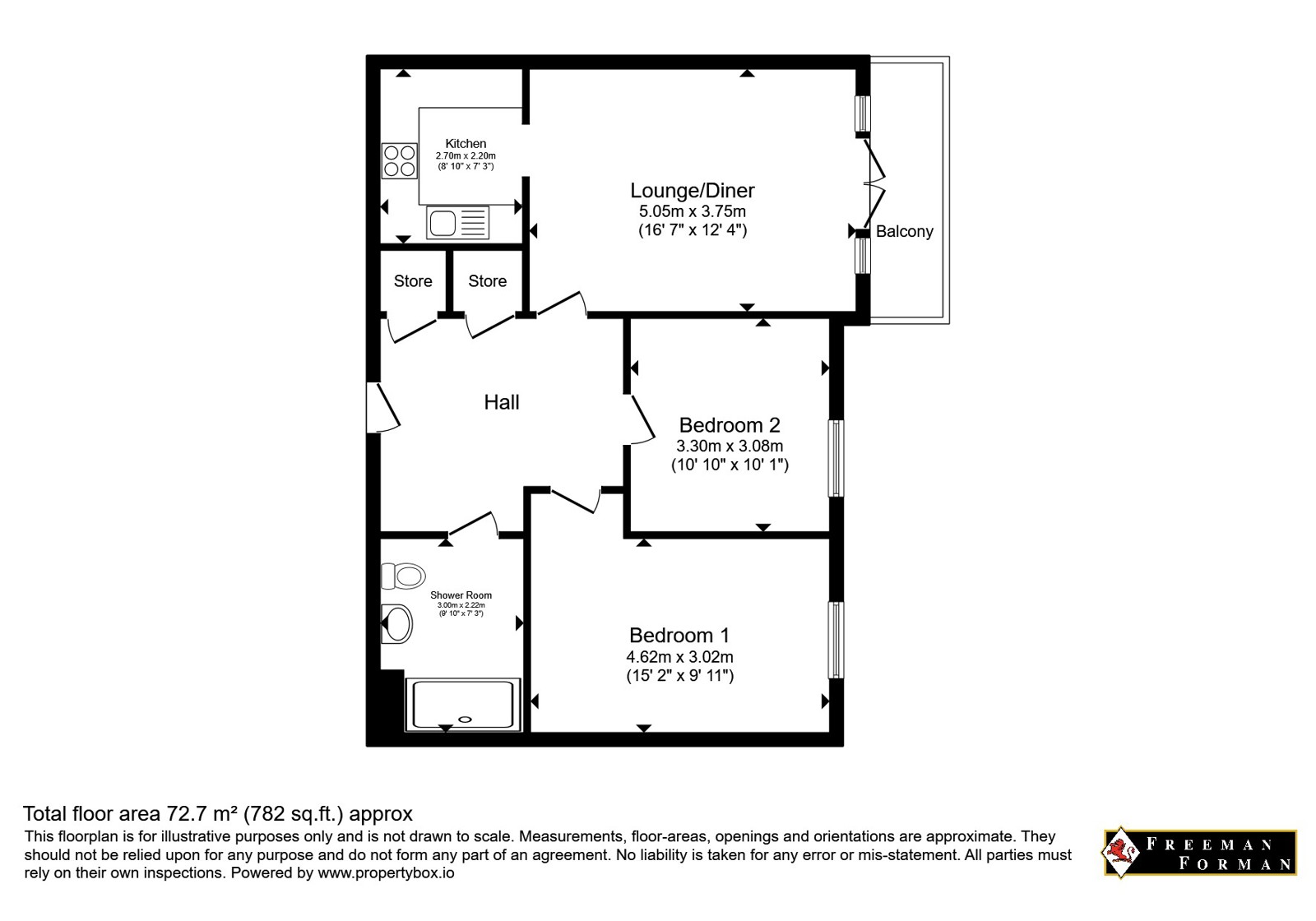 Flat 44, Rosewell House,, Tudeley Lane, Kent floorplan