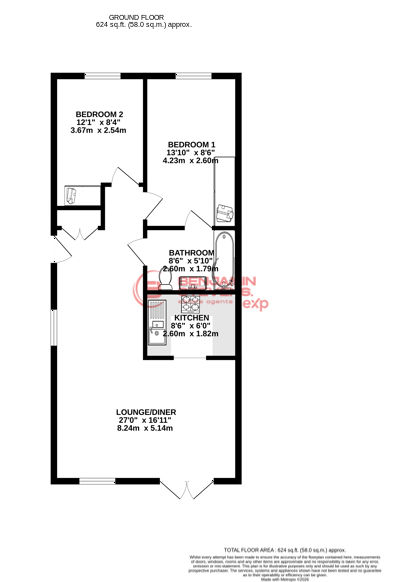 1, Woodcote Close, Bushey floorplan