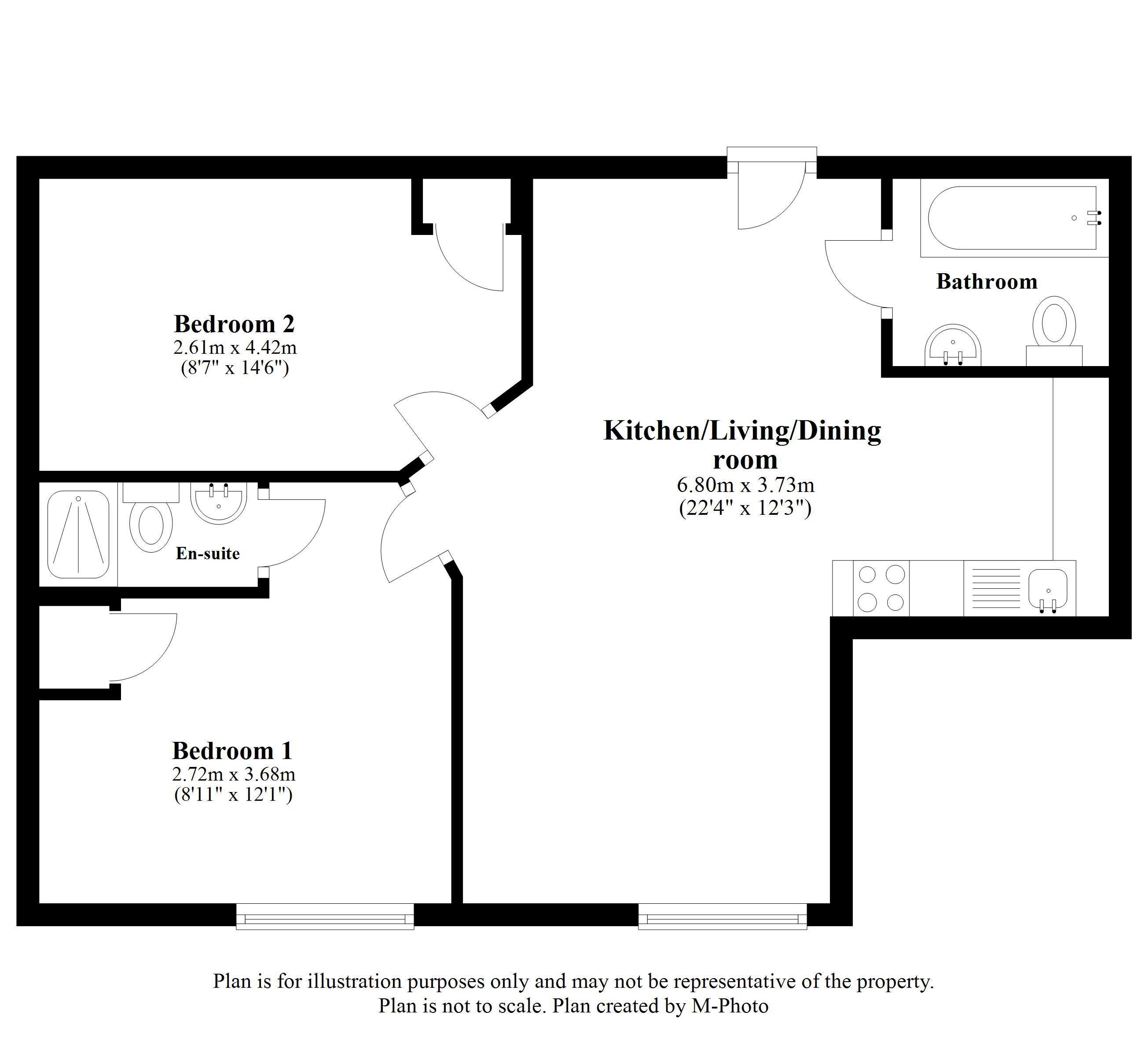 Bayard Plaza, Peterborough PE1, 2 bedroom flat to rent 61457537