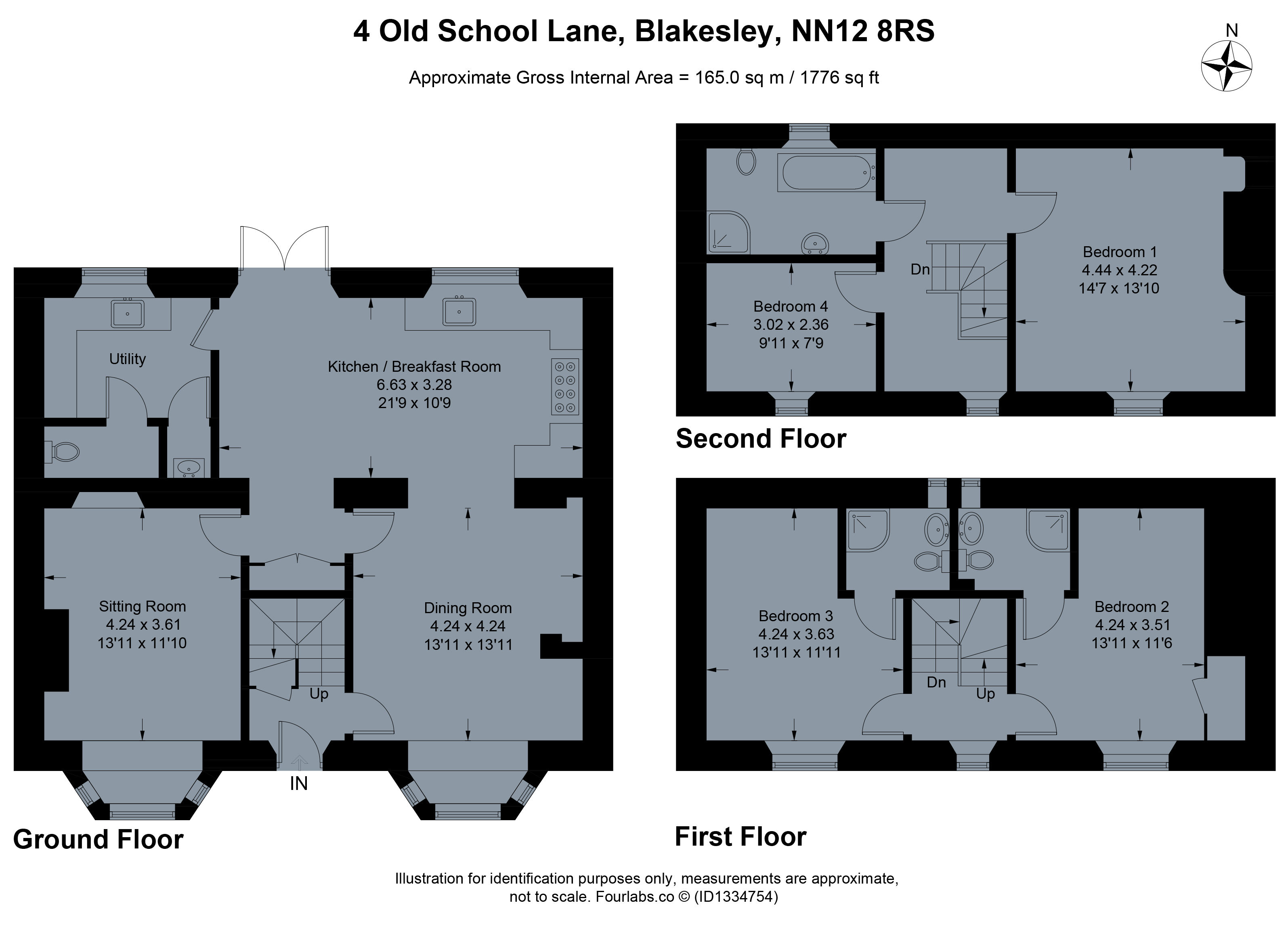 4, Old School Lane, Towcester floorplan