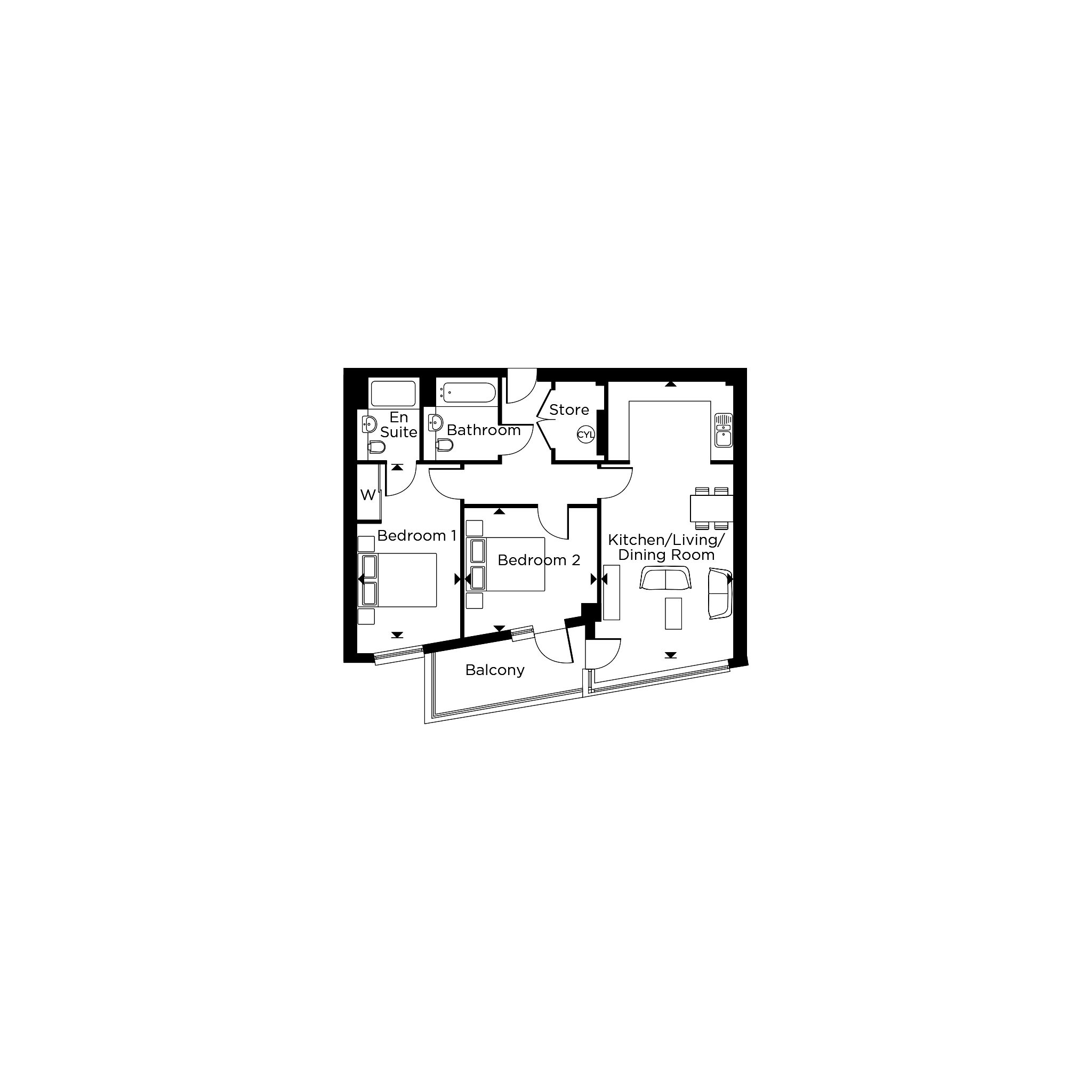 2 Bedrooms Flat for sale in Banning Street, Royal Greenwich, London SE10