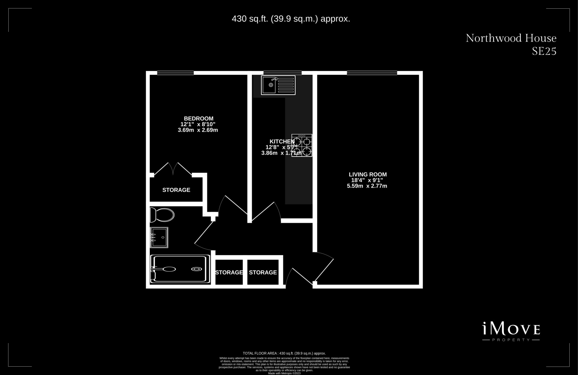 18 Northwood House,, Warminster Road, London floorplan
