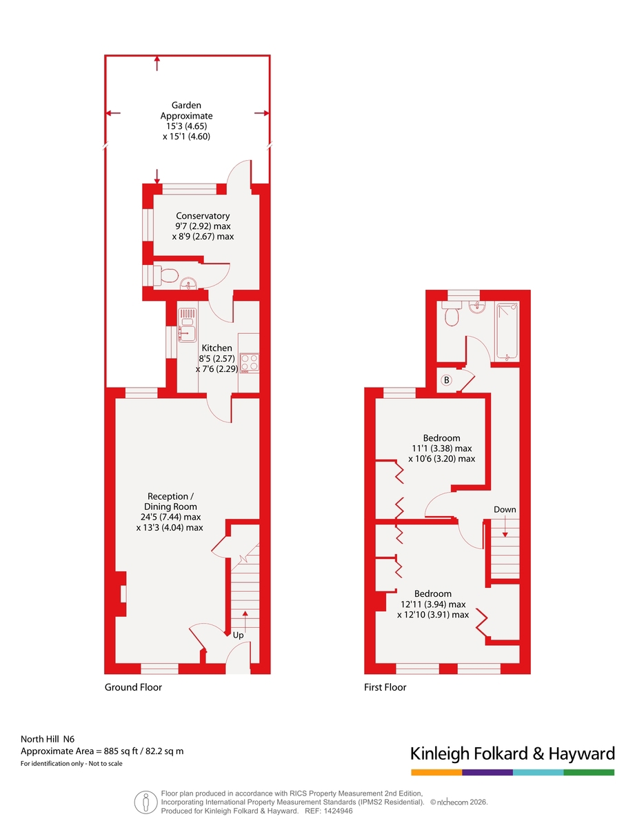 97, North Hill, London floorplan