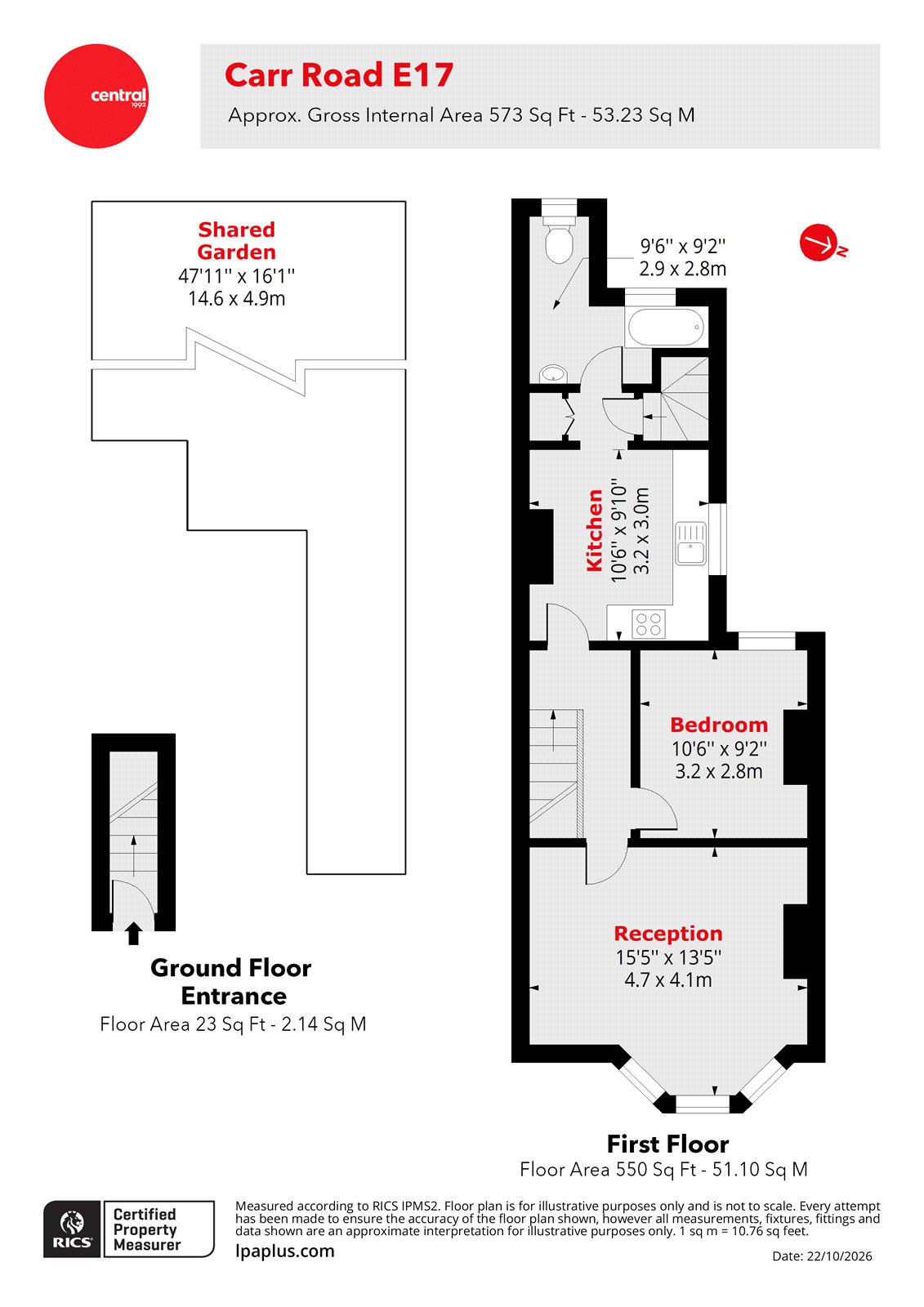 Carr Road, London floorplan
