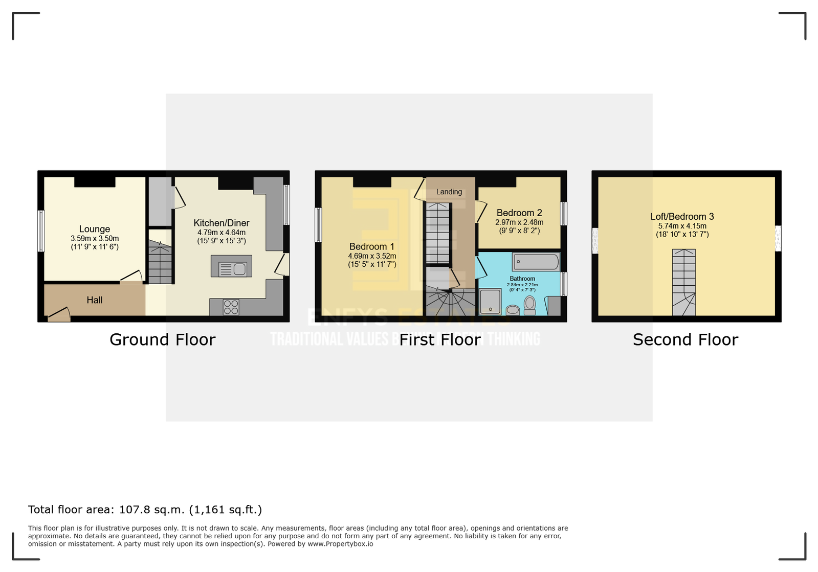 3, Brynteg Avenue, Colwyn Bay floorplan