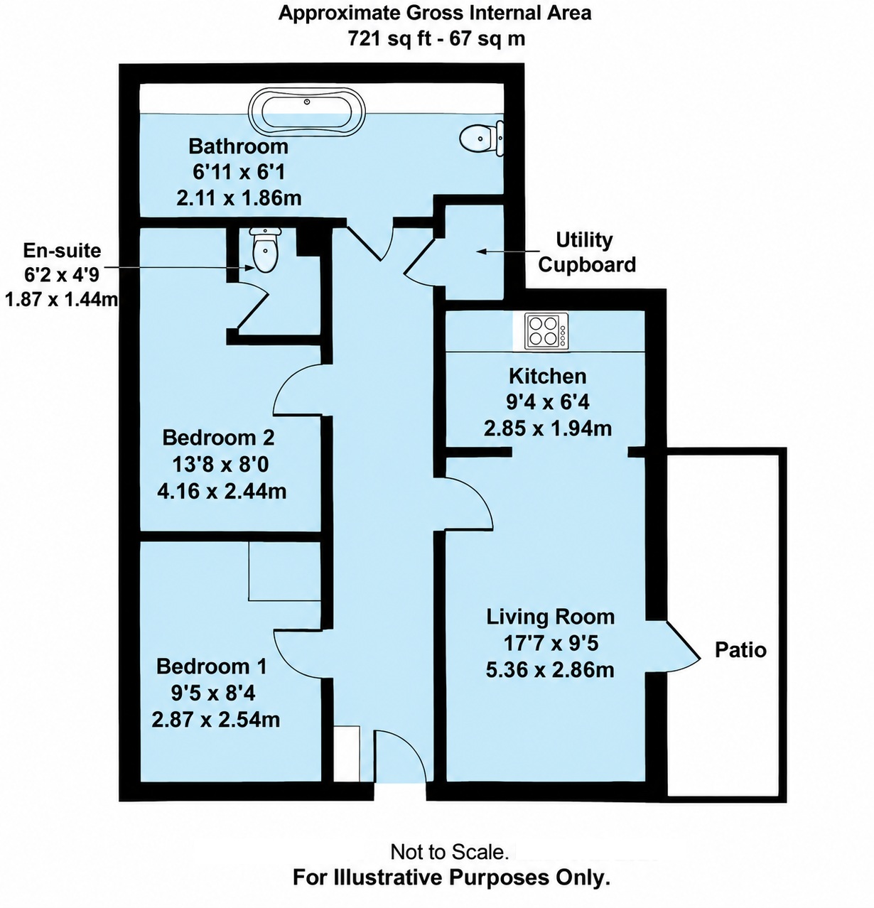 Flat 3 St Georges Court, East Street, EPSOM floorplan