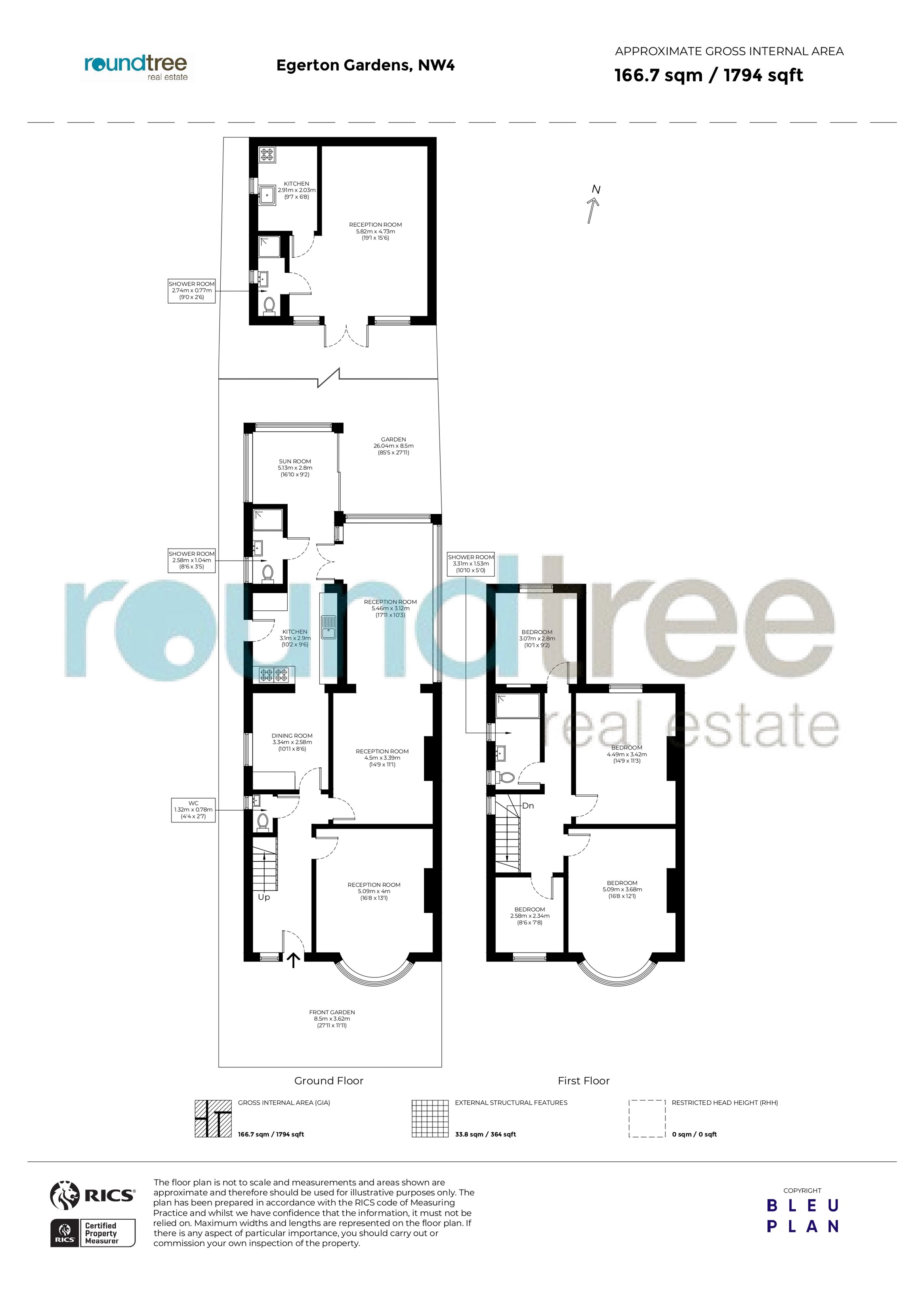 21, Egerton Gardens, Hendon floorplan