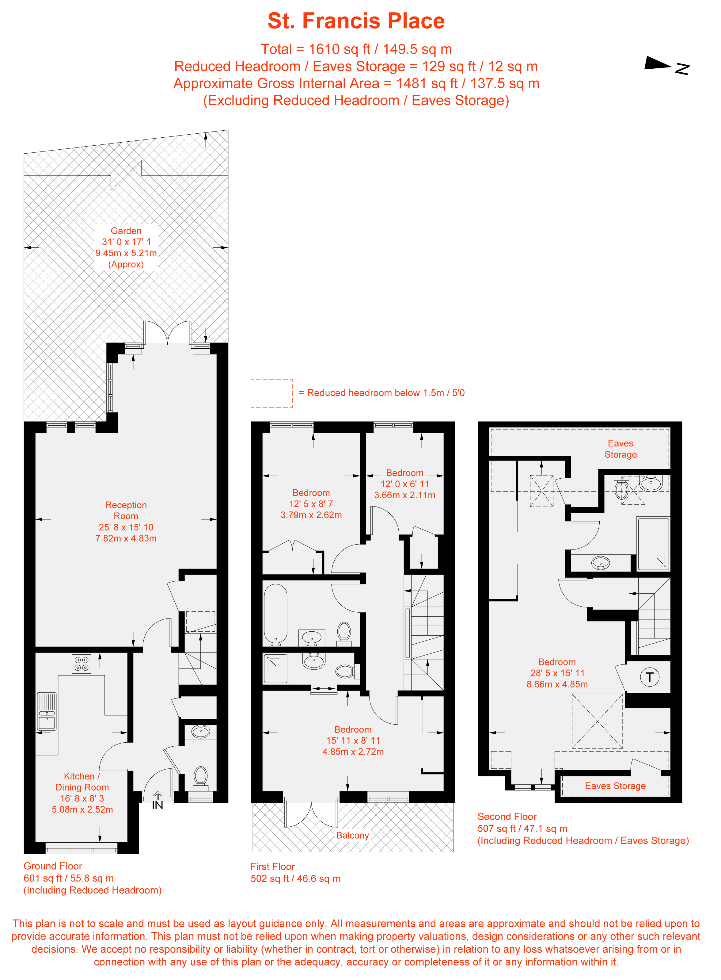 12, St. Francis Place, London floorplan