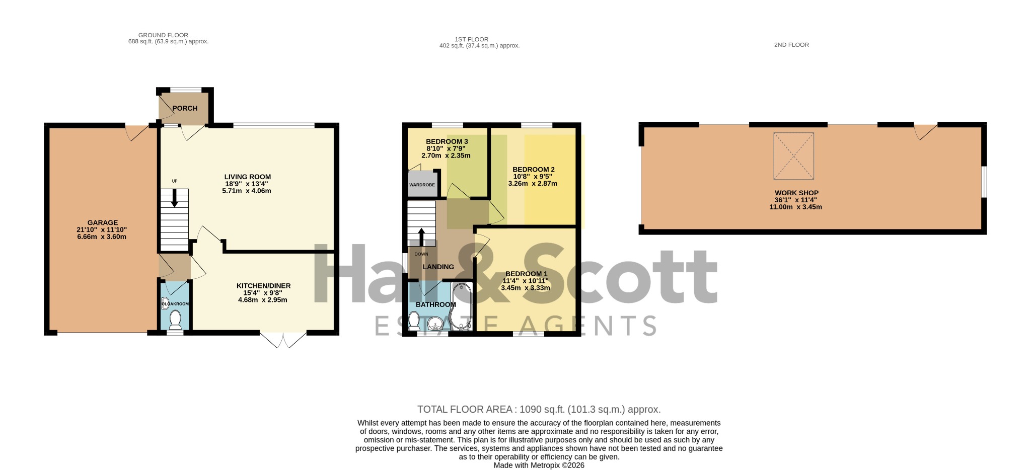 8 Kings Avenue, Ottery St Mary floorplan