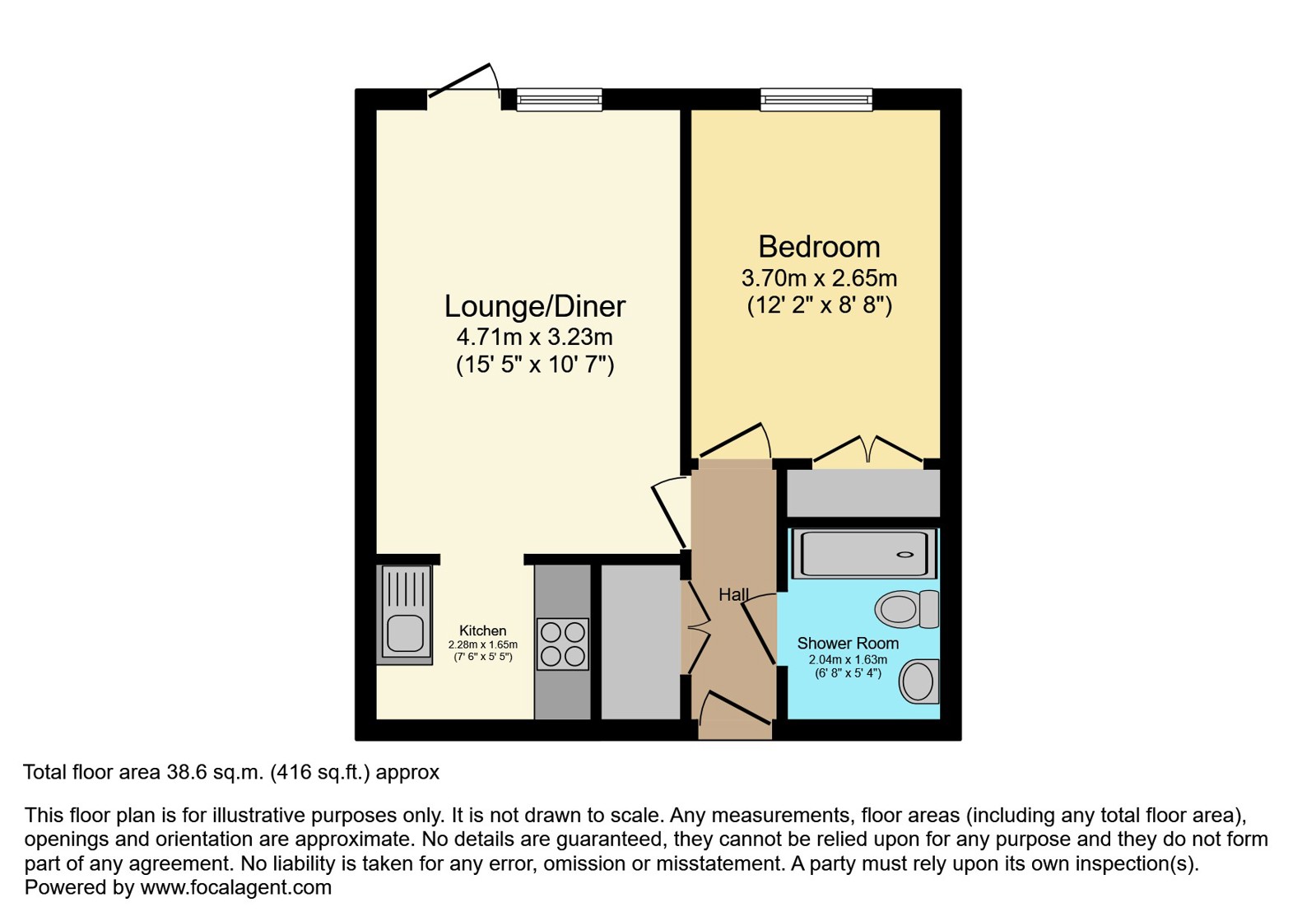 7, Homelake House, Parkstone floorplan