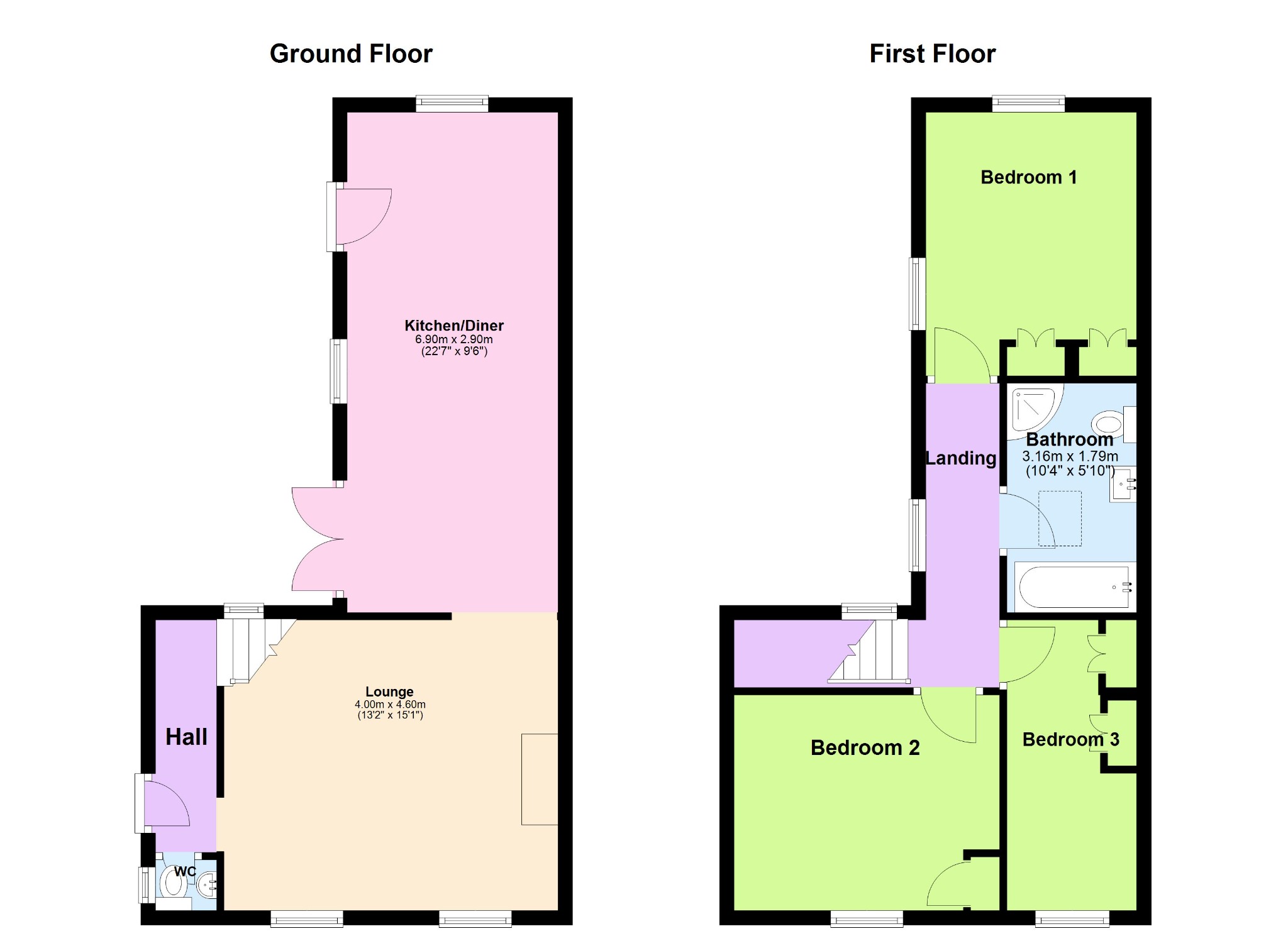 Ivy Cottage, 35 New Street, Northampton floorplan