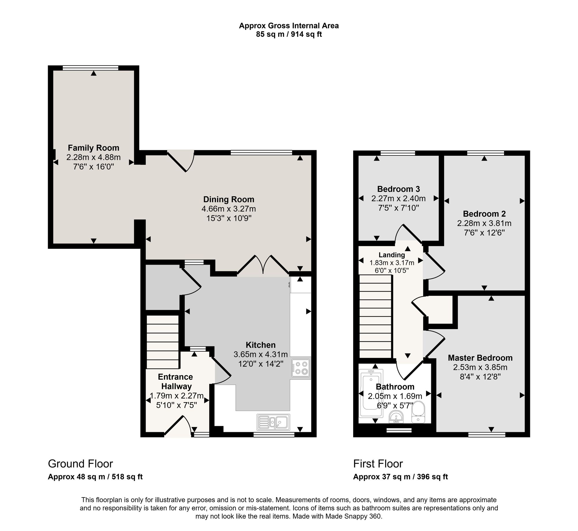 17 Wheatsheaf Road, Huntingdon floorplan