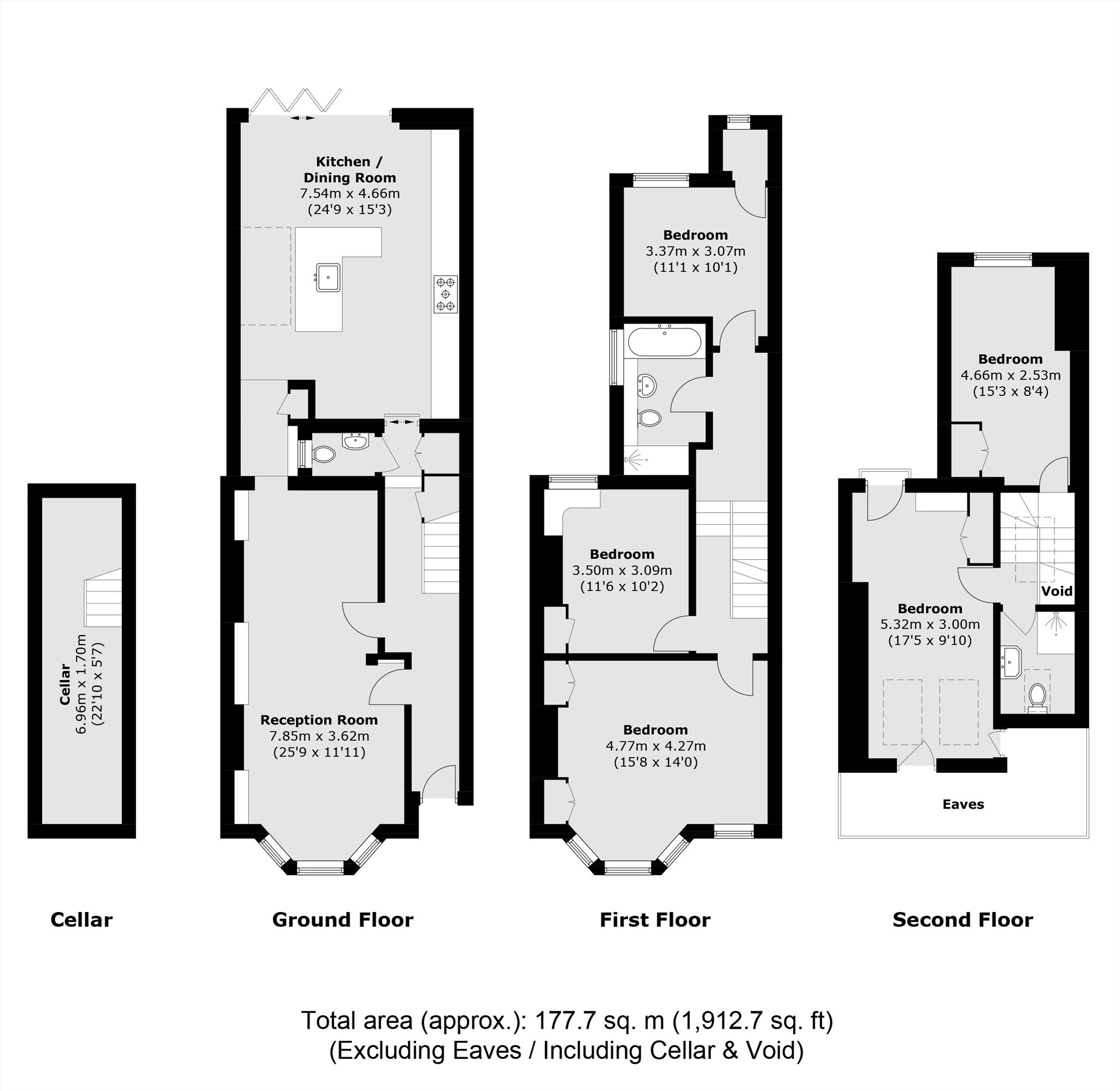 28, Kimberley Road, London floorplan