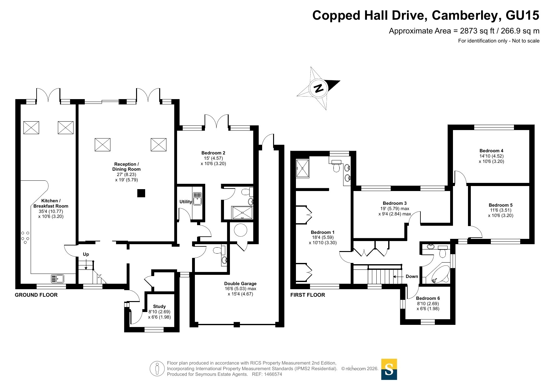 22, Copped Hall Drive, Camberley floorplan