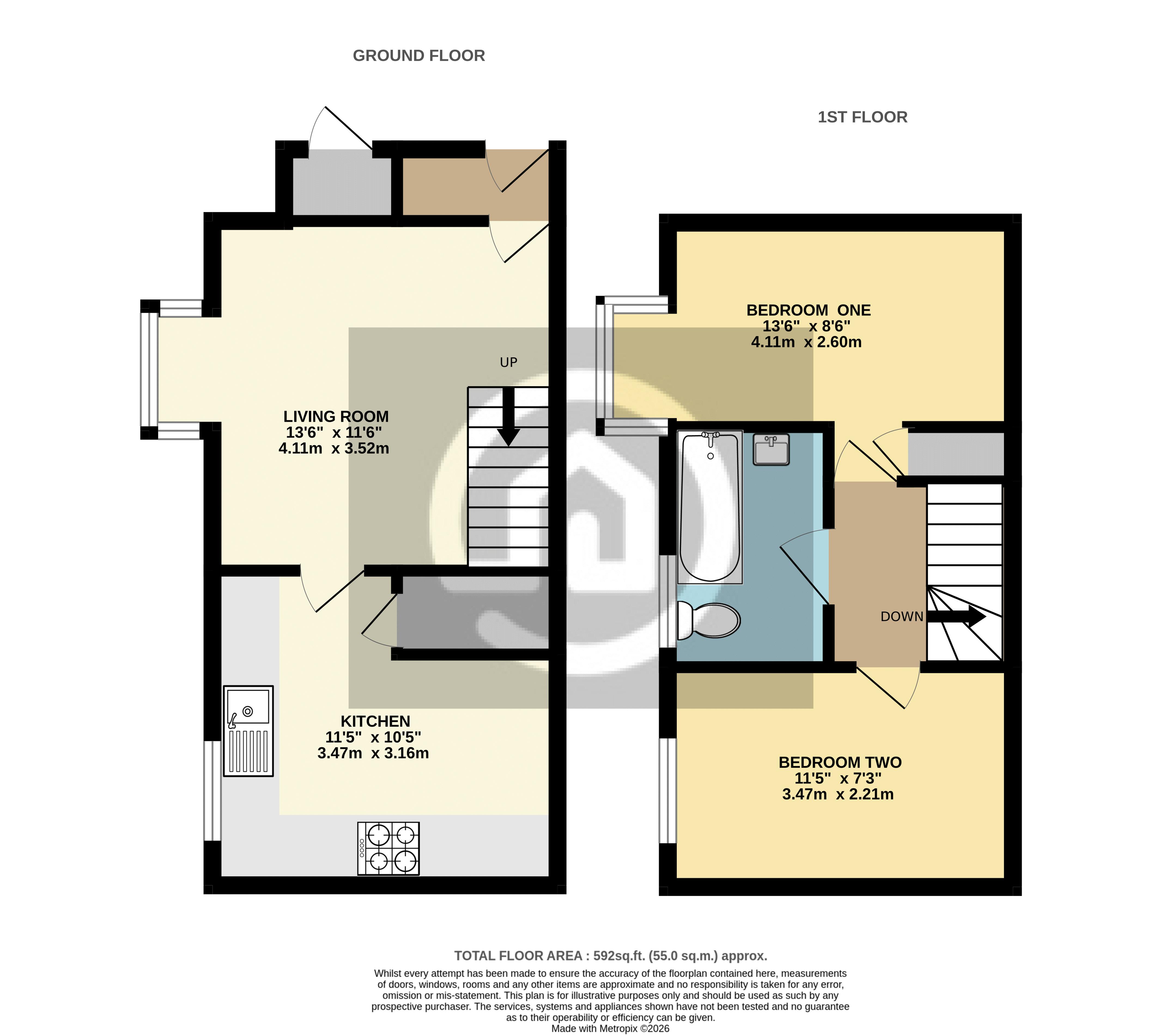 22, Columbine Close, Bedford floorplan