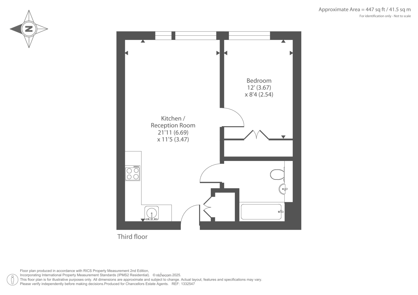 Flat 502 Platform, Market Street, Bracknell floorplan