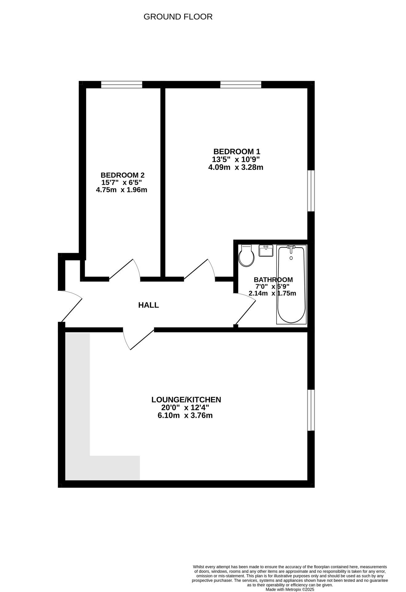 Flat 4 Brigstowe Apartments 62 High Street, Bristol floorplan