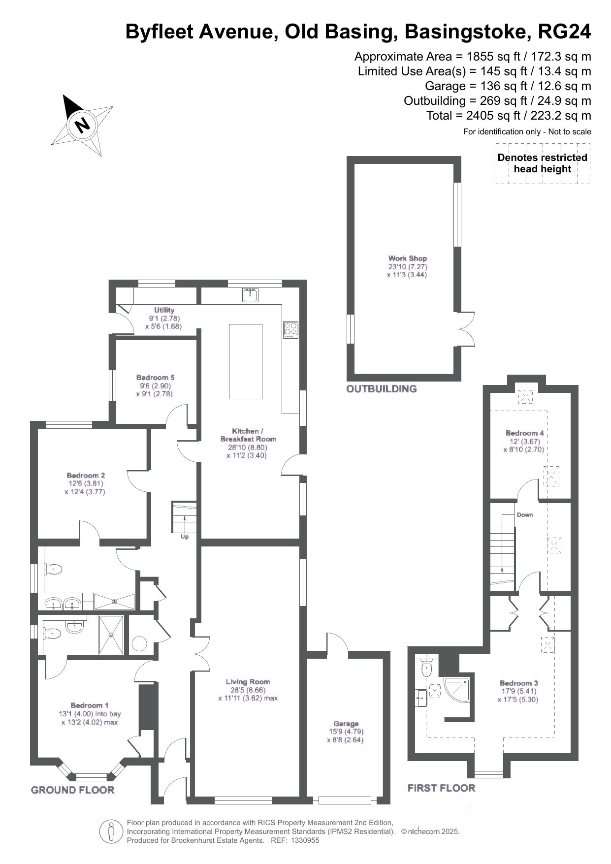 49, Byfleet Avenue, Basingstoke floorplan
