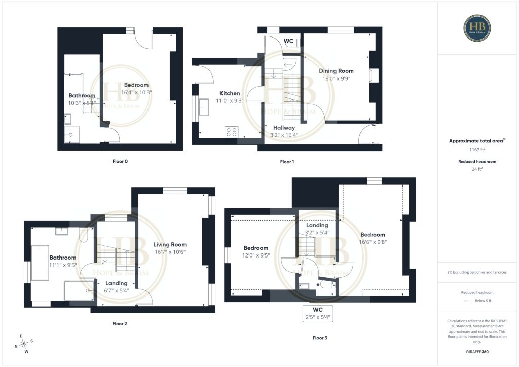 Osbourne House, 1 Osbourne Terrace, Whitby floorplan