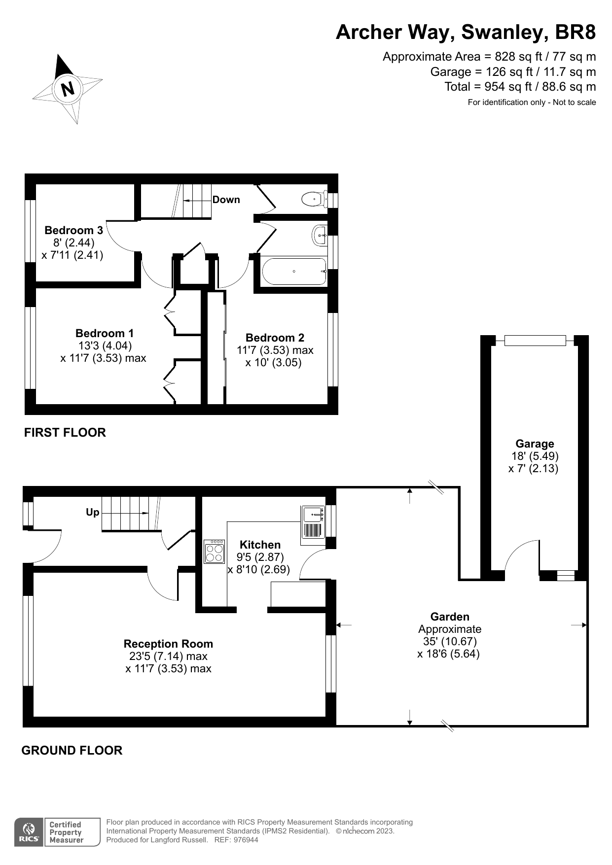 Archer Way, Swanley BR8, 3 bedroom terraced house for sale 64509586