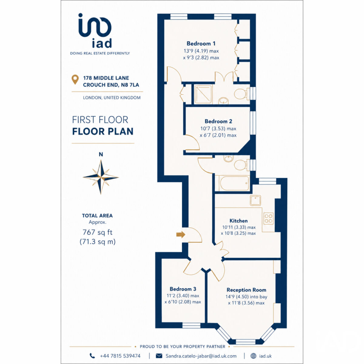 178, middle Lane, London floorplan