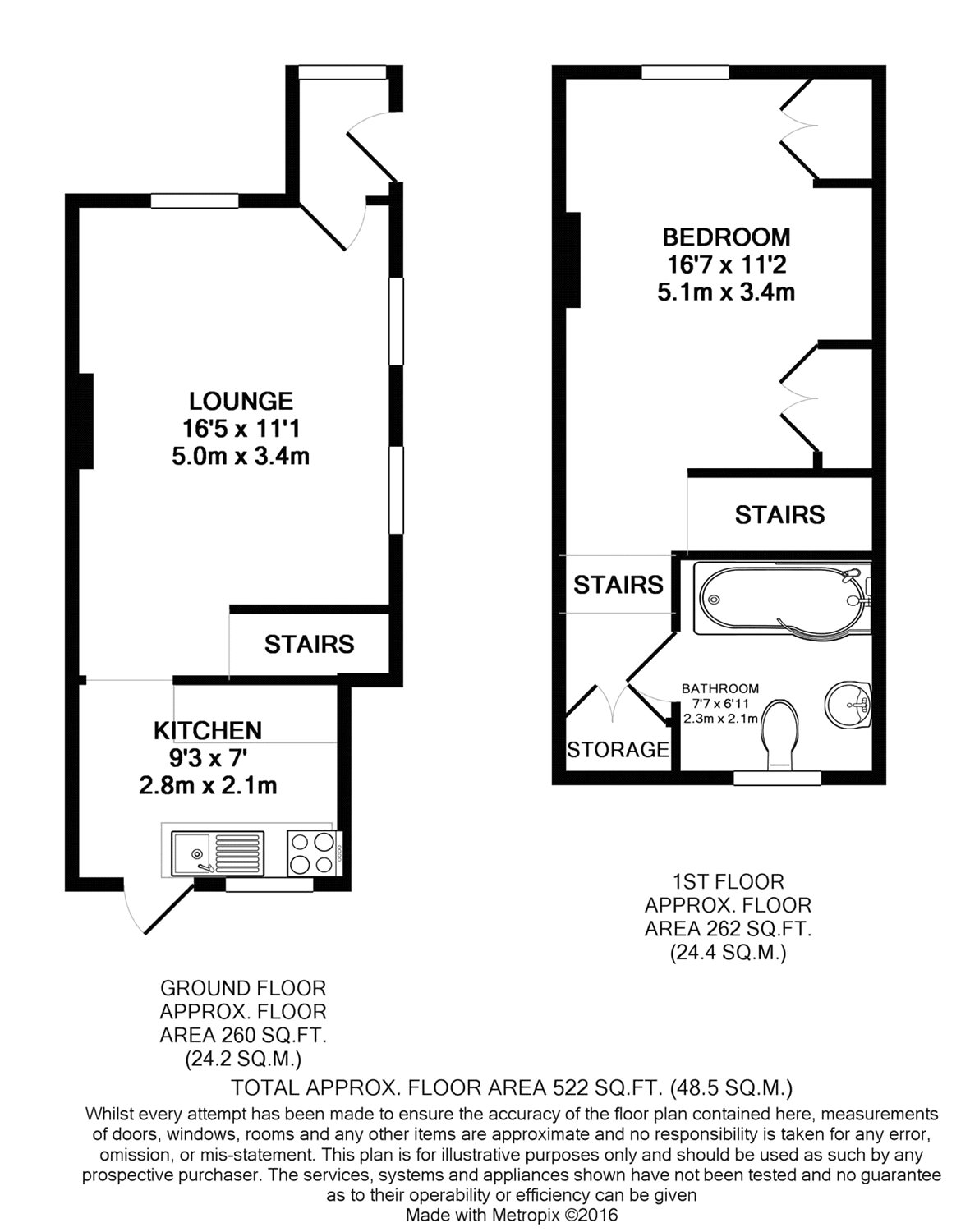 Yew Tree Cottage, Brighton Road, Coulsdon CR5, 1 bedroom semidetached