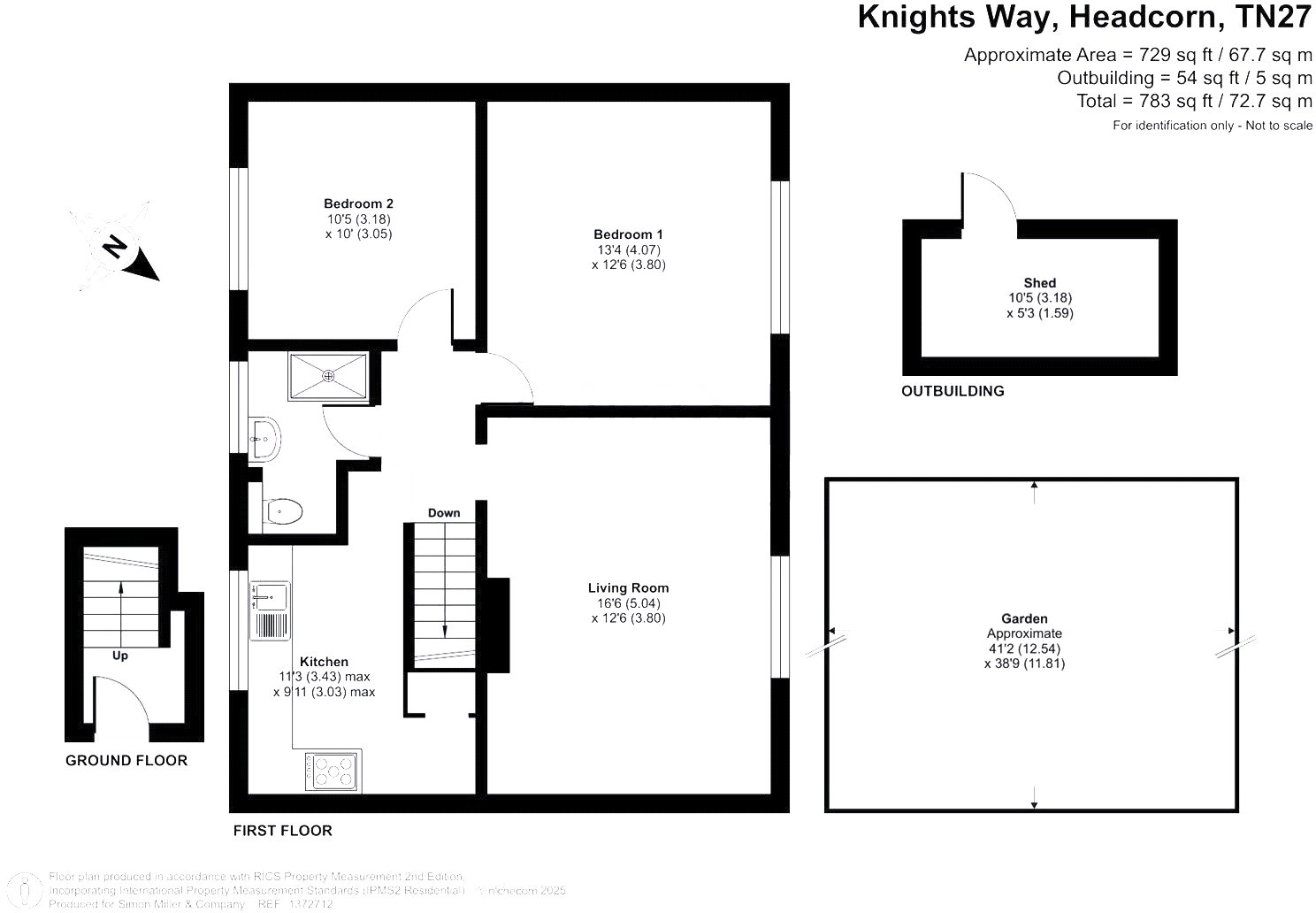 36, Knights Way, Ashford floorplan