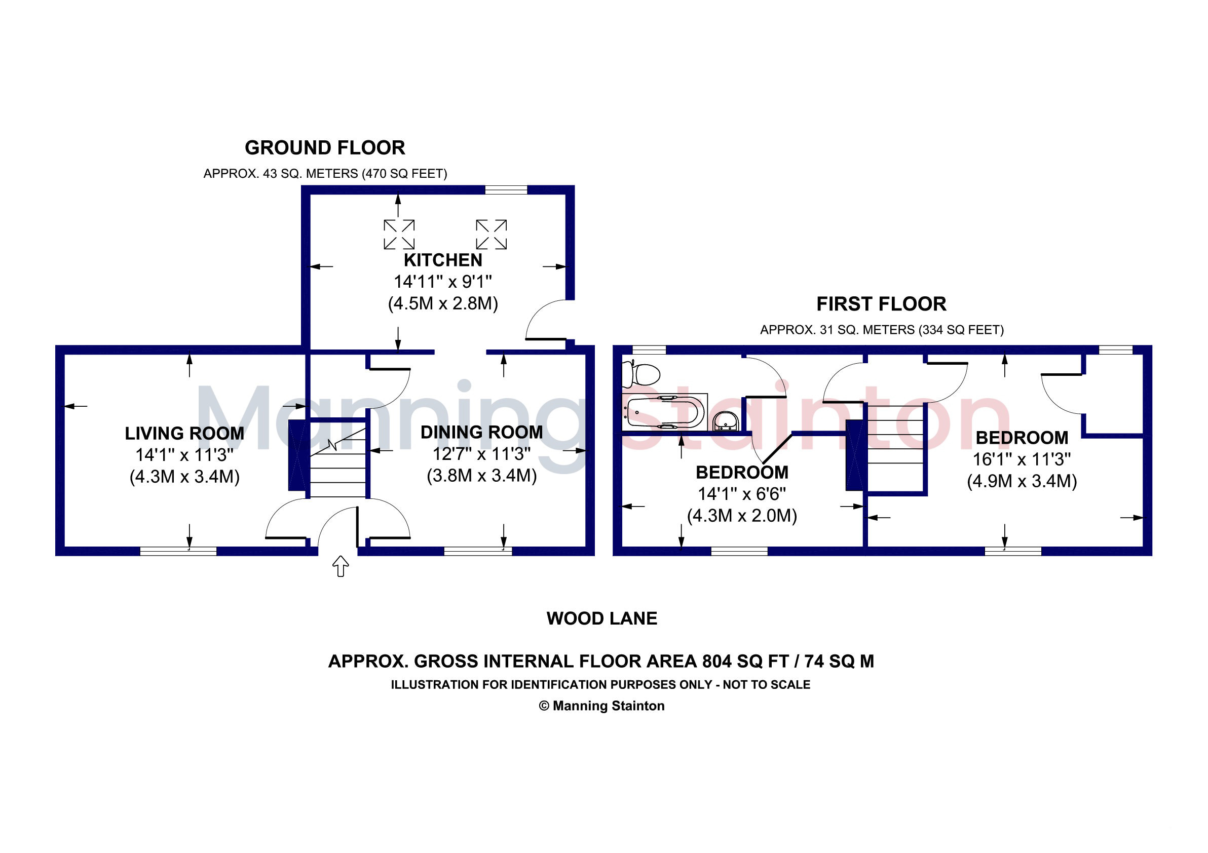 136, Wood Lane, Leeds floorplan