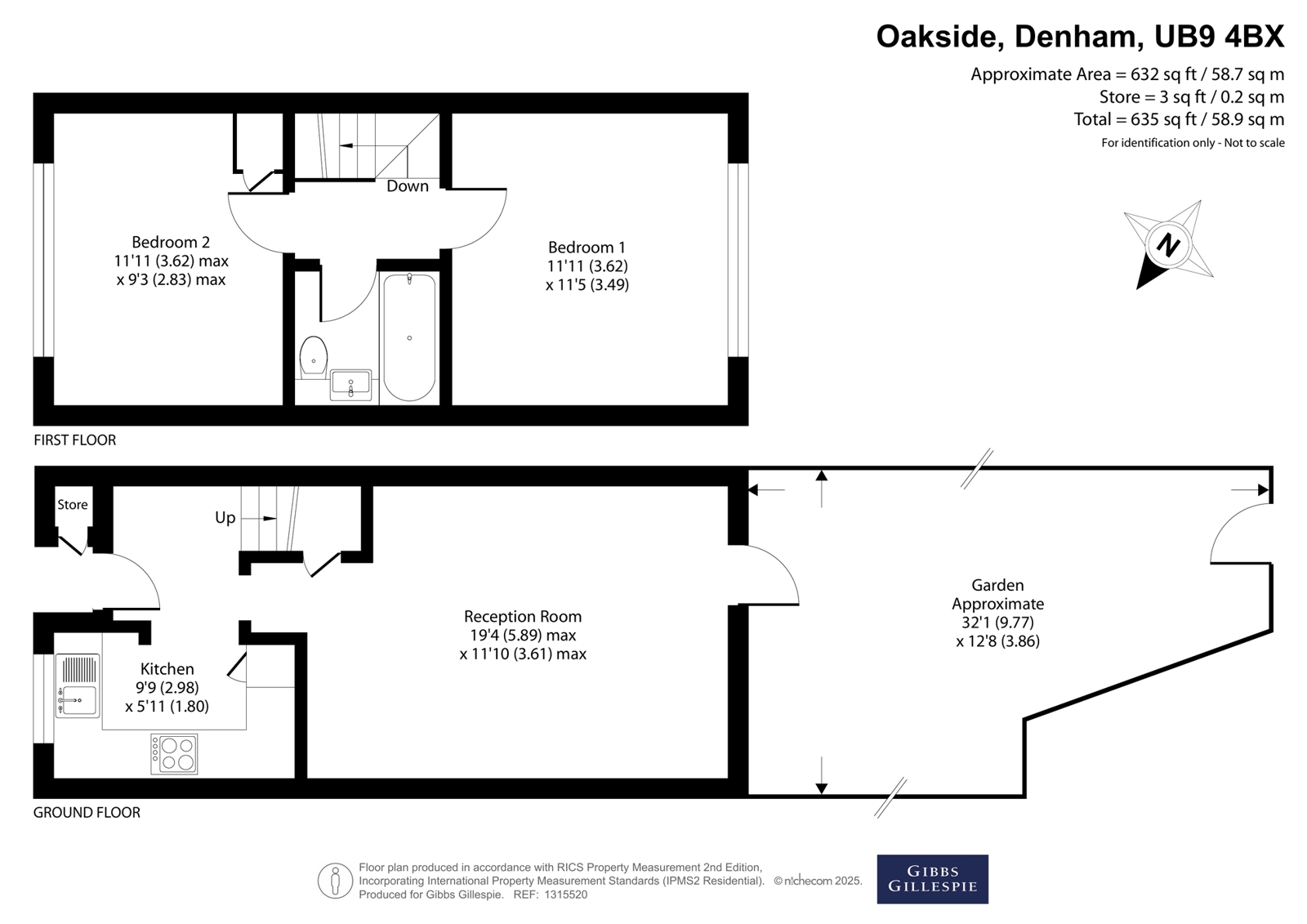 50, Oakside, Uxbridge floorplan