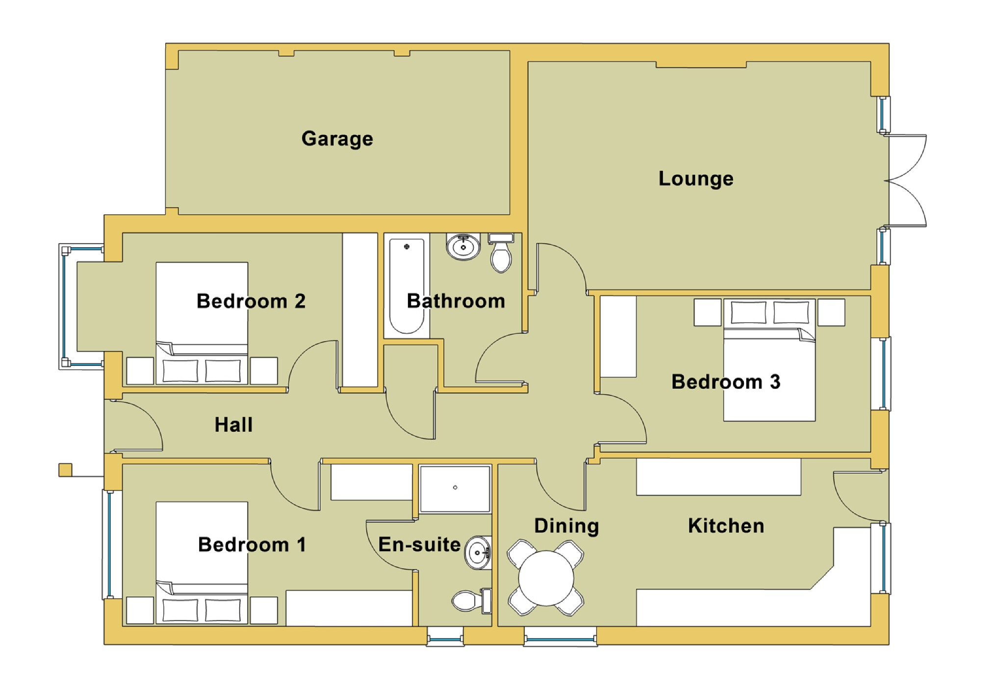 3 Bedrooms Detached bungalow for sale in Groundslow, Tittensor, Stoke-On-Trent ST12